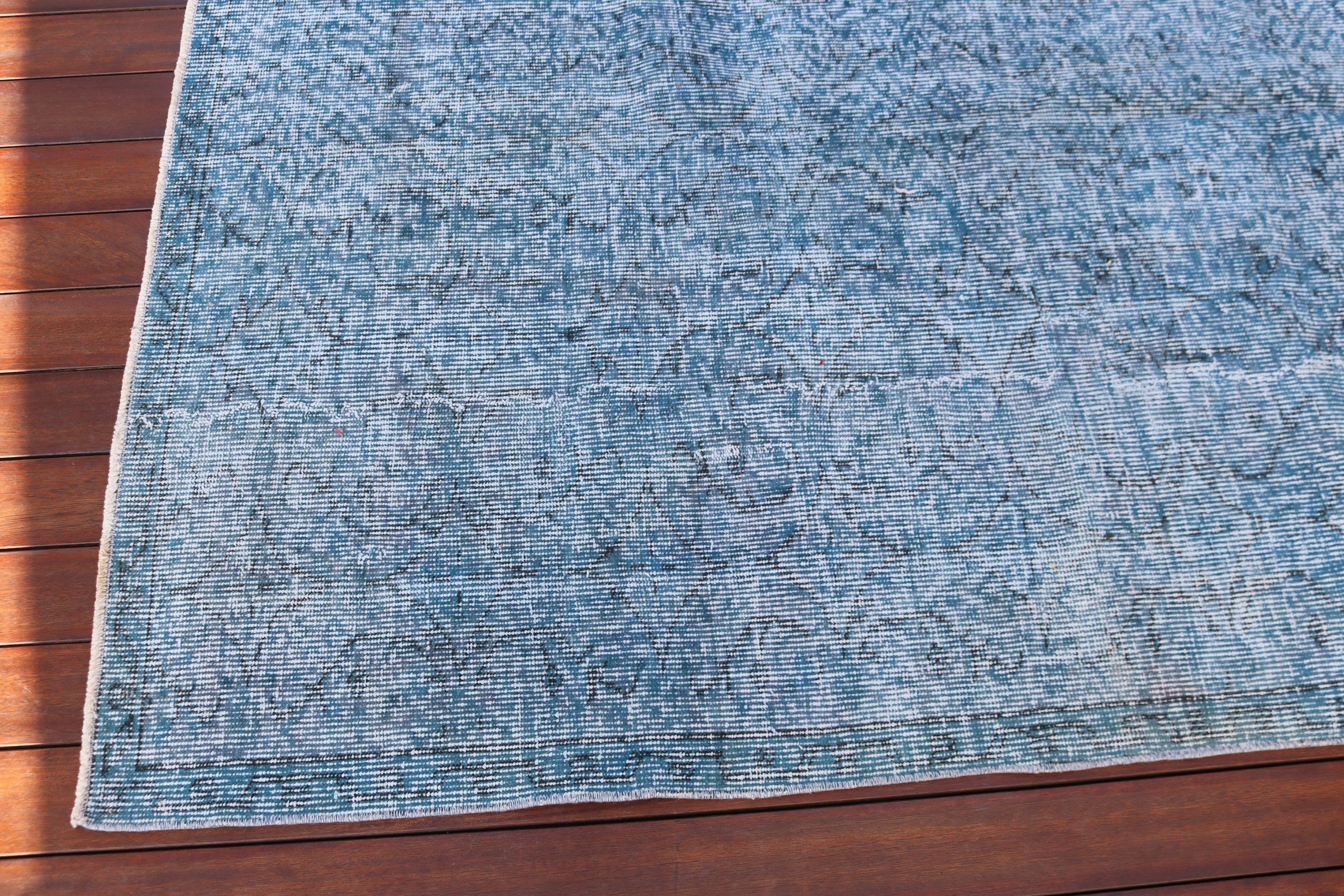 Handwoven Rug, Blue Modern Rugs, Turkish Rug, Home Decor Rugs, Dining Room Rugs, Vintage Area Rugs, 4.7x8.3 ft Area Rugs, Vintage Rug