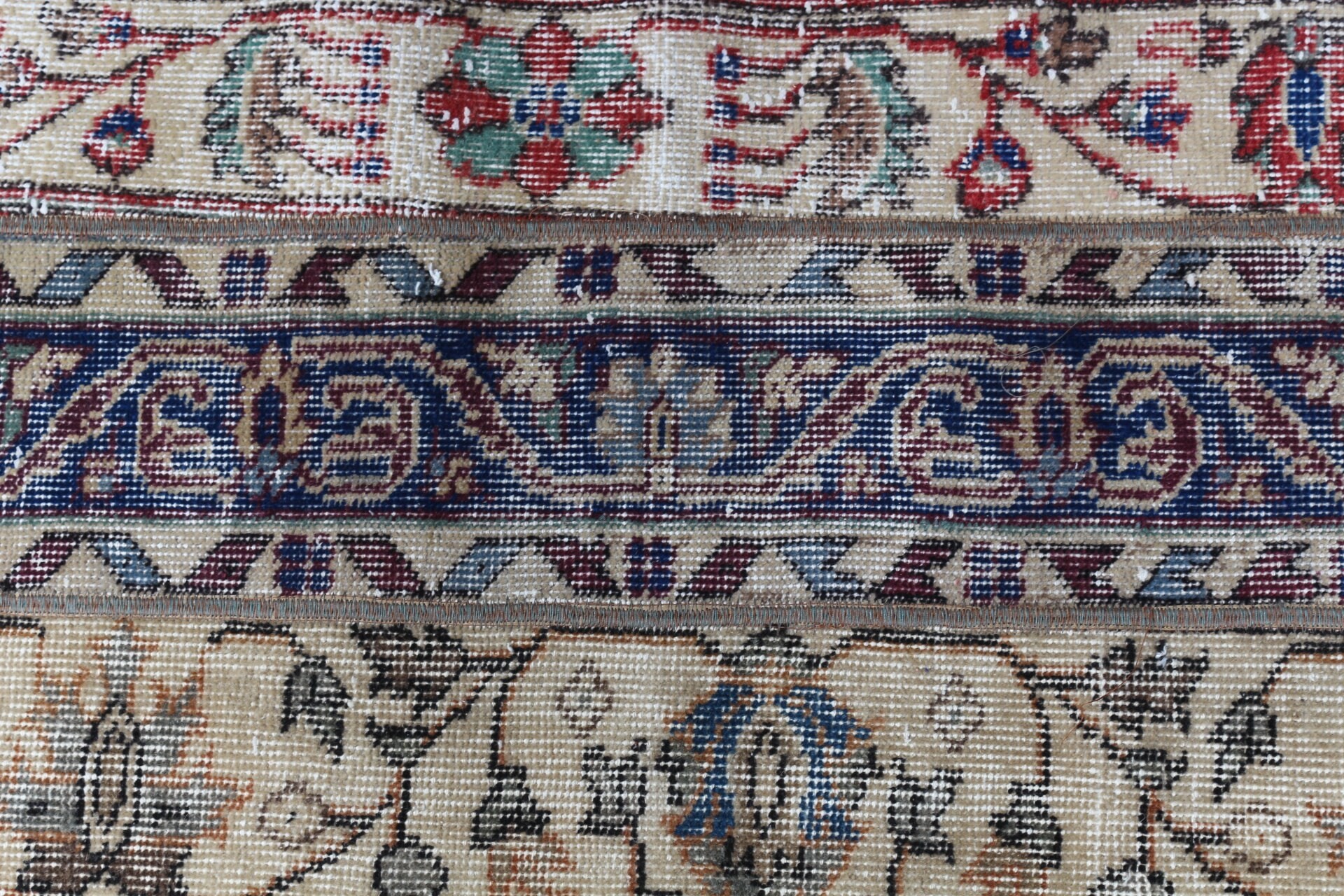 1.8x4.7 ft Small Rug, Bath Rug, Car Mat Rug, Vintage Rug, Blue Oushak Rug, Floor Rug, Home Decor Rug, Rugs for Bath, Turkish Rug, Wool Rug