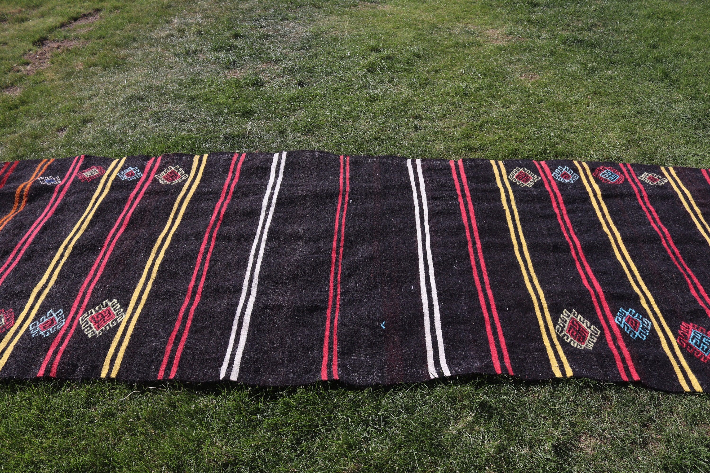 4.1x10.8 ft Runner Halılar, Boho Halılar, Pembe Açıklama Halıları, Vintage Halılar, Türk Halıları, Kilim, Mutfak Halısı, Koridor Halısı, Uzun Yolluk Halısı