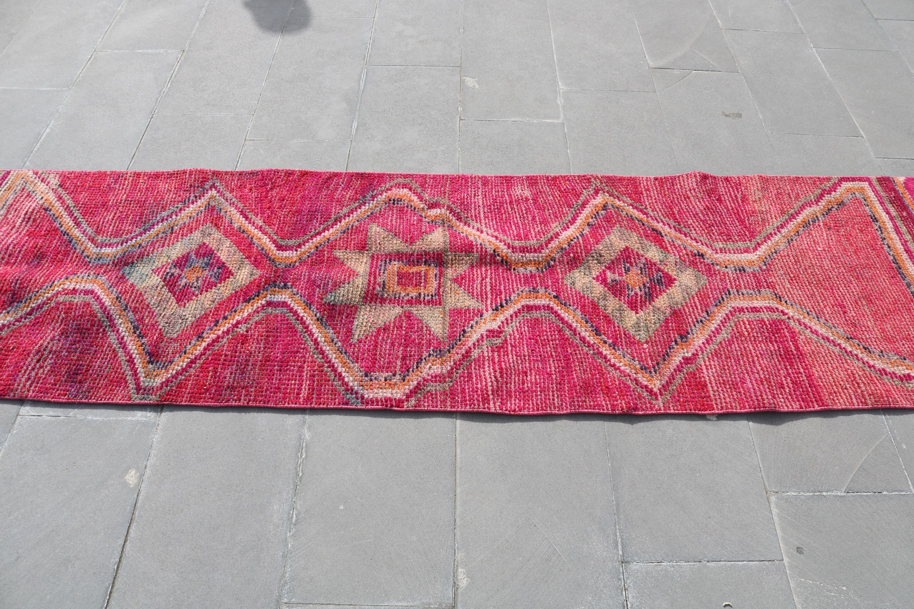 Office Rug, Wool Rugs, Cool Rug, Custom Rugs, Rugs for Kitchen, Turkish Rug, Vintage Rugs, 2.5x9.2 ft Runner Rug, Stair Rug, Kitchen Rug