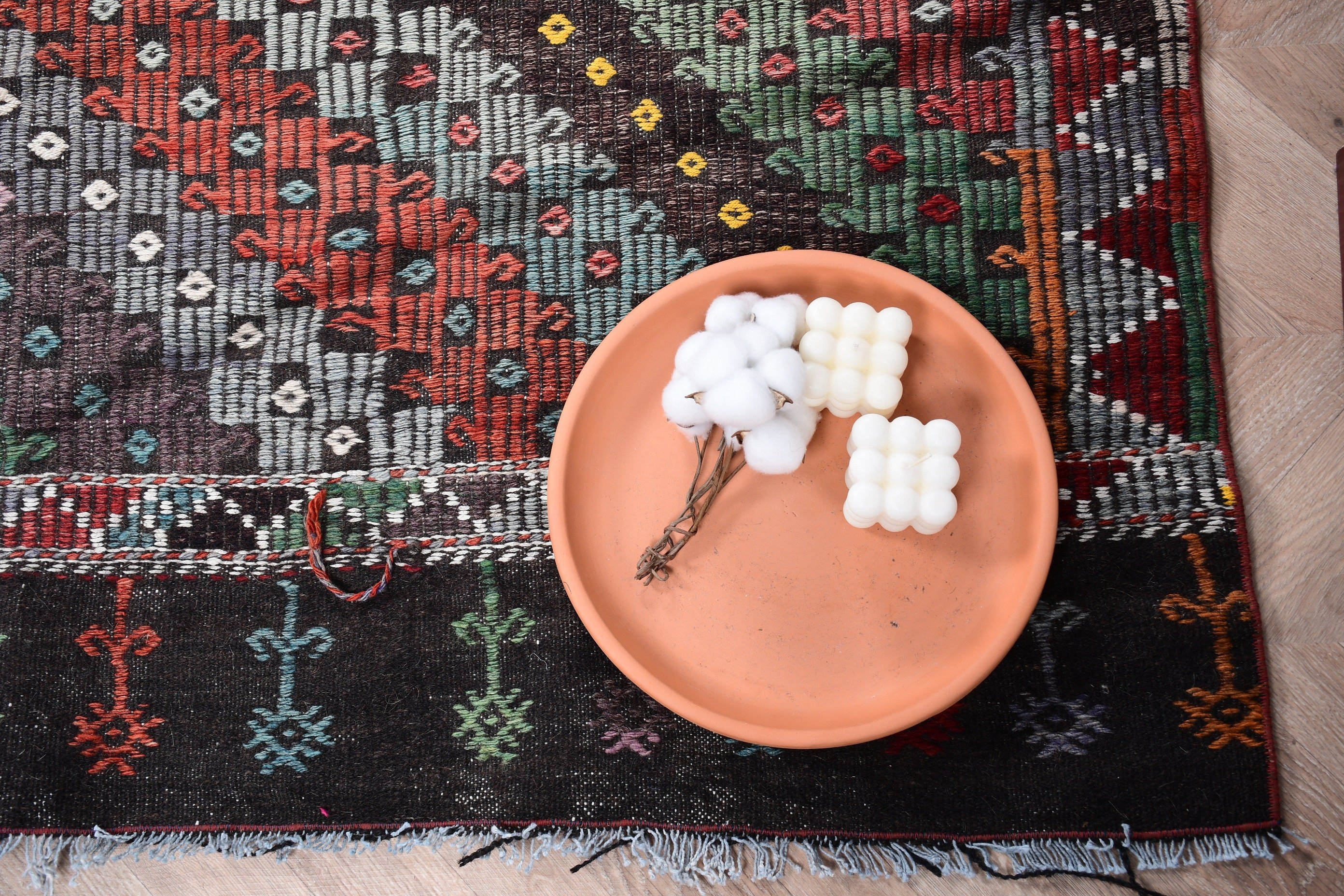 Living Room Rug, Kitchen Rug, Moroccan Rug, Vintage Rugs, Salon Rugs, Kilim, Turkish Rug, Orange  5.5x8.7 ft Large Rug