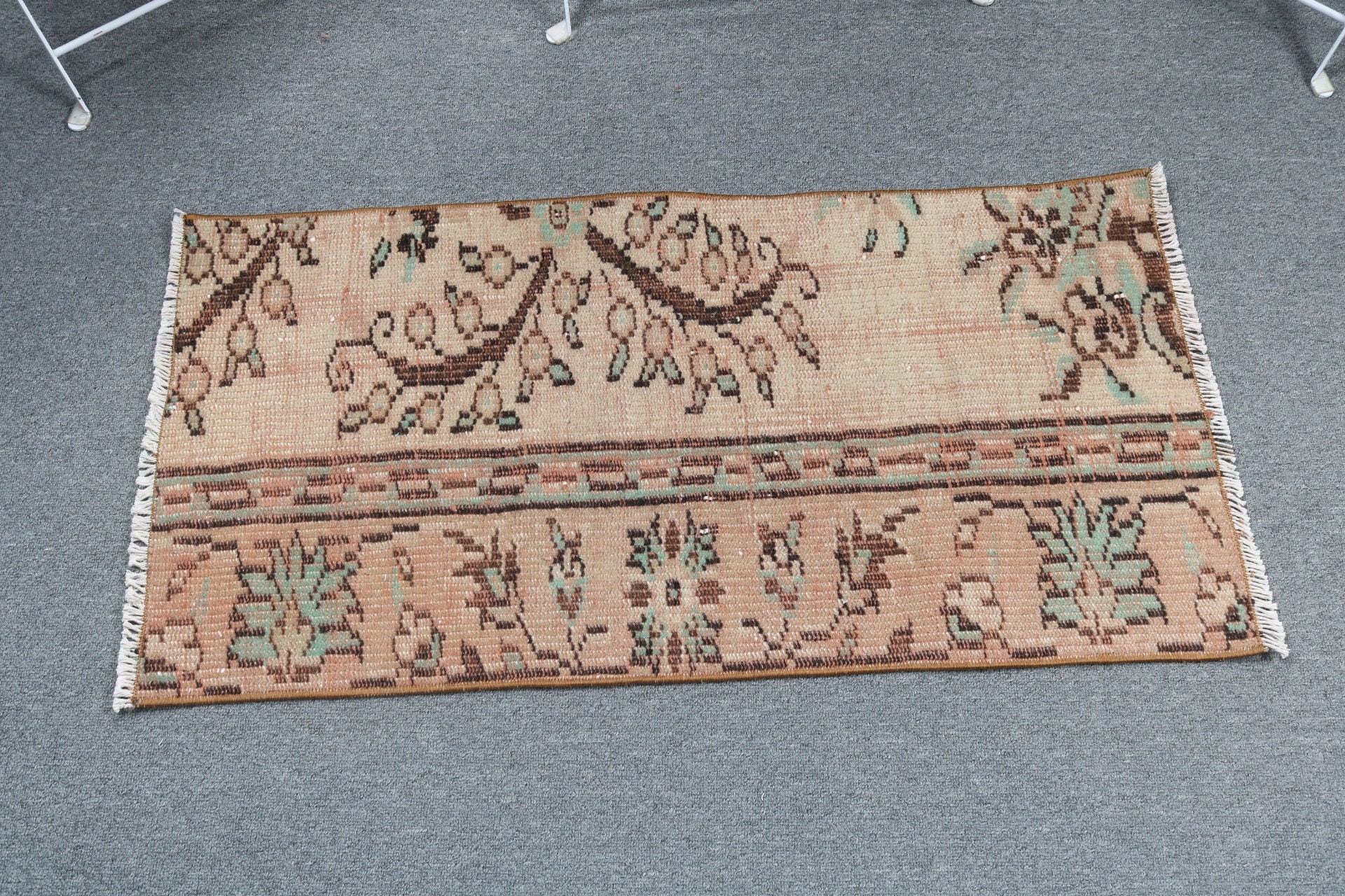 Bedroom Rug, Antique Rug, Brown Oriental Rug, Turkish Rugs, Vintage Decor Rugs, 1.6x3.2 ft Small Rug, Vintage Rugs, Wool Rugs, Nursery Rug