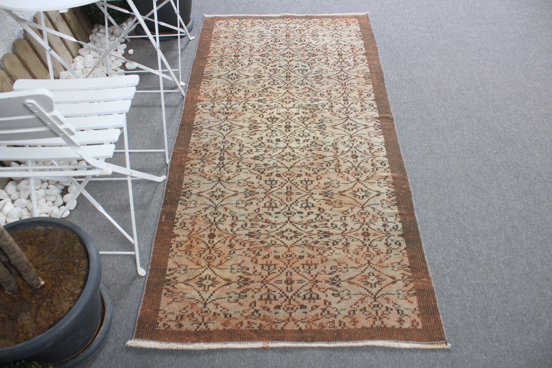 Antika Halı, Yatak Odası Halısı, Kahverengi Yün Halı, Çocuk Halıları, Vintage Halı, Mutfak Halısı, 3.1x6.2 ft Accent Halı, Türk Halısı, Giriş Halıları