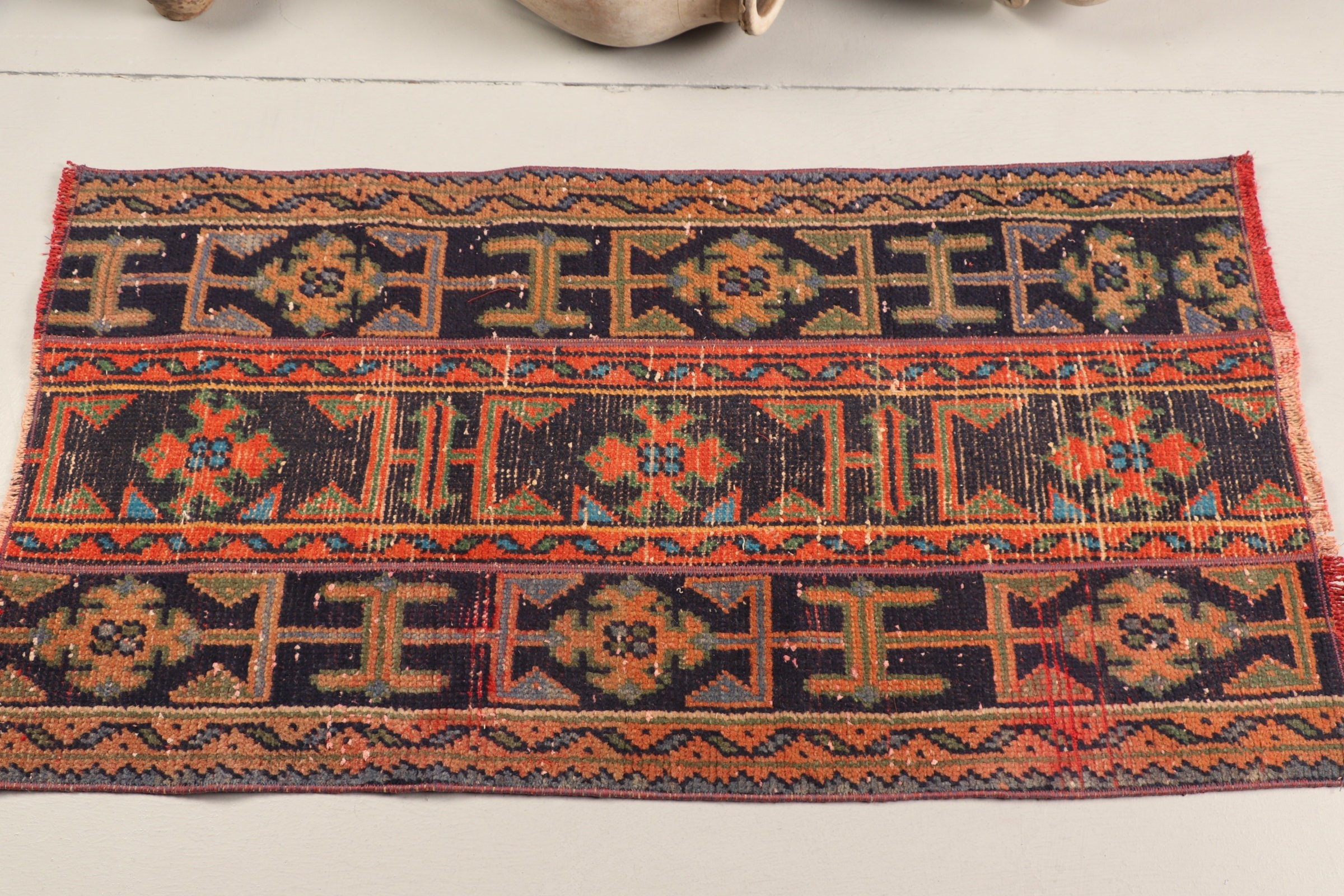 Yatak Odası Halıları, Mavi Antika Halı, Oushak Halıları, 2,1x3,9 ft Küçük Halı, Fas Halıları, Vintage Halılar, Giriş Halısı, Yatak Odası Halısı, Türk Halıları