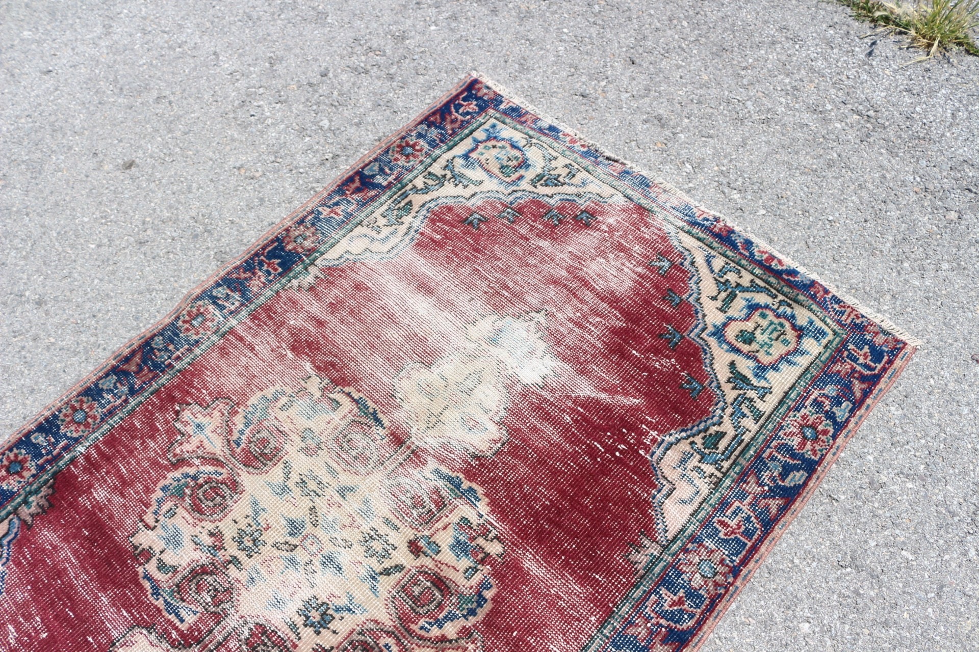 Rugs for Bedroom, Antique Rugs, Entry Rug, 3.6x5.9 ft Accent Rug, Red Oushak Rug, Wool Rug, Vintage Rug, Turkish Rug, Nursery Rug, Cute Rug