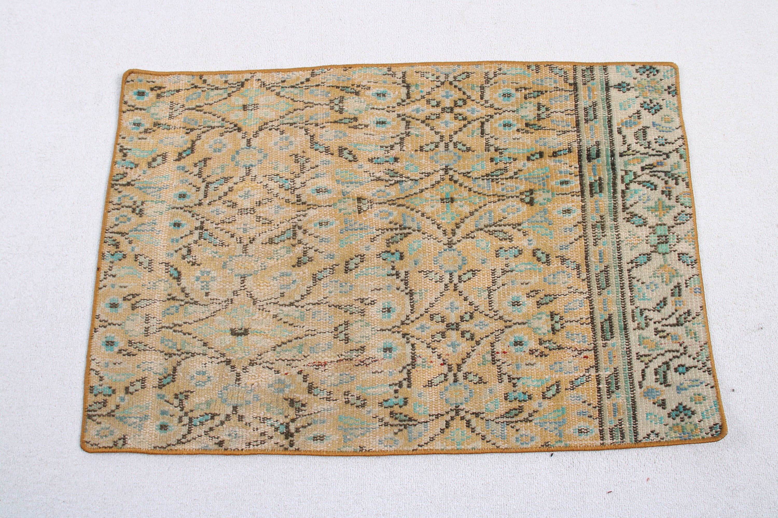 Türk Halıları, Giriş Halısı, Turuncu El Dokuma Halılar, Çocuk Halıları, Yatak Odası Halıları, Vintage Halılar, Estetik Halı, 2x3 ft Küçük Halılar