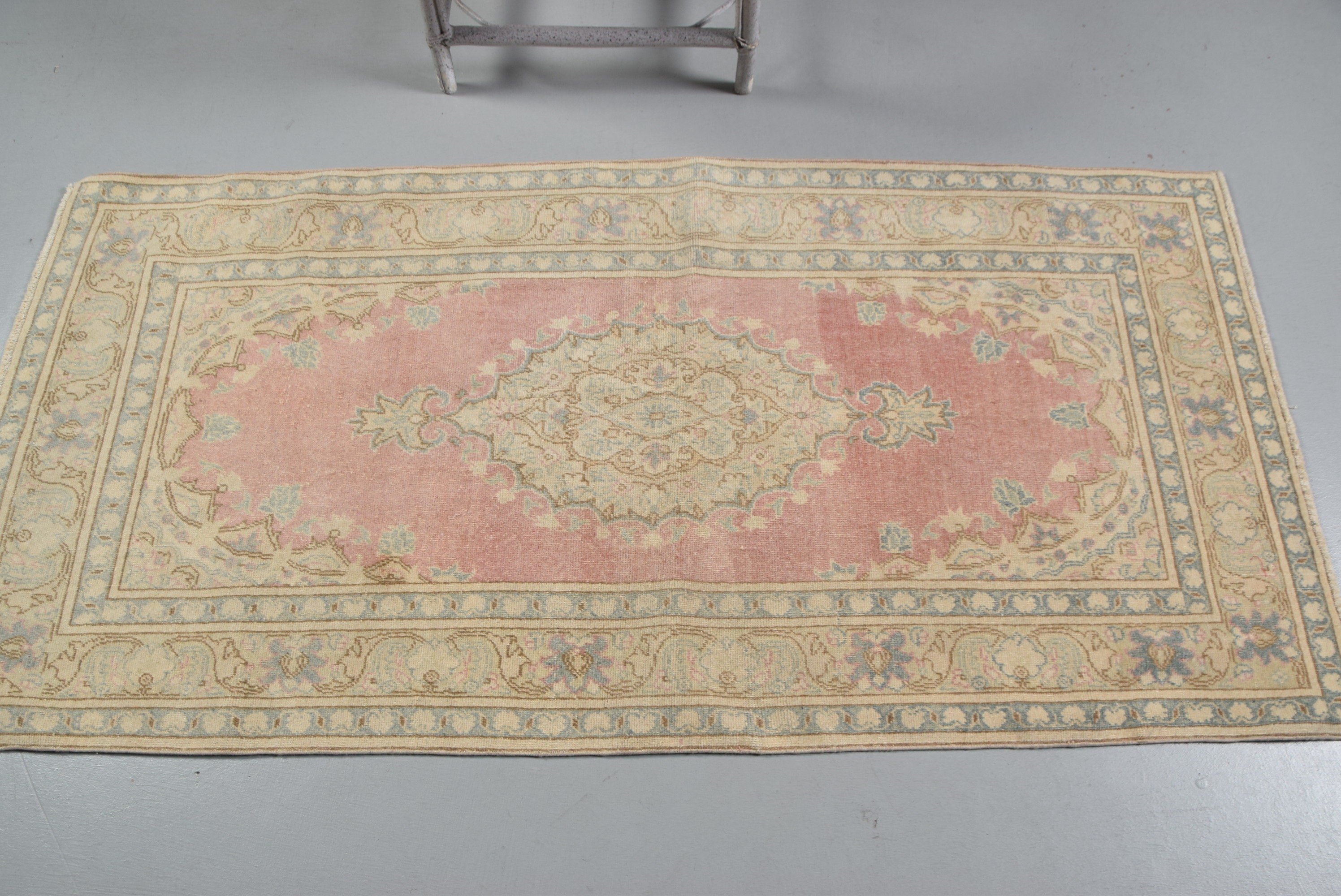 Bedroom Rug, Turkish Rug, Vintage Rugs, Wool Rugs, Pink Home Decor Rug, 2.9x5.9 ft Accent Rug, Cool Rug, Entry Rugs, Rugs for Bedroom