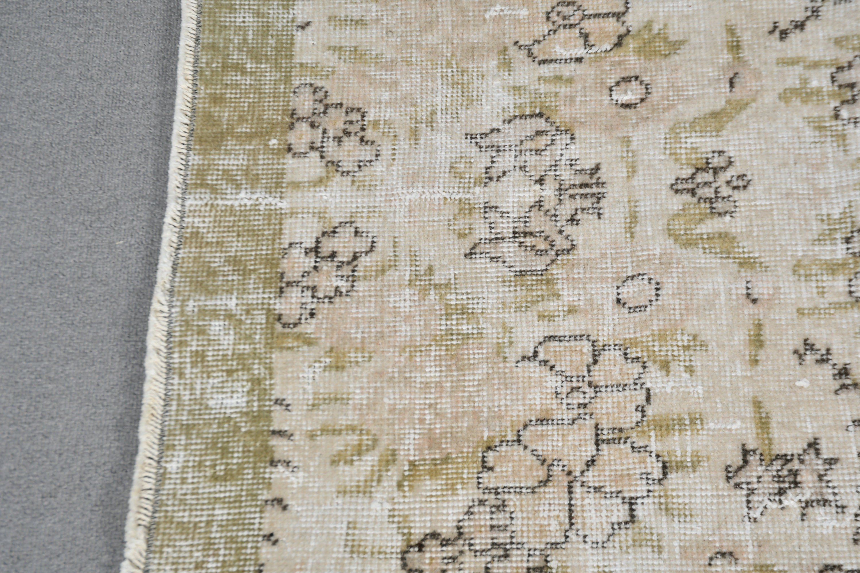 Entry Rug, Rugs for Bedroom, Bedroom Rugs, 3.6x6.4 ft Accent Rugs, Anatolian Rug, Vintage Rugs, Turkish Rug, Beige Wool Rug