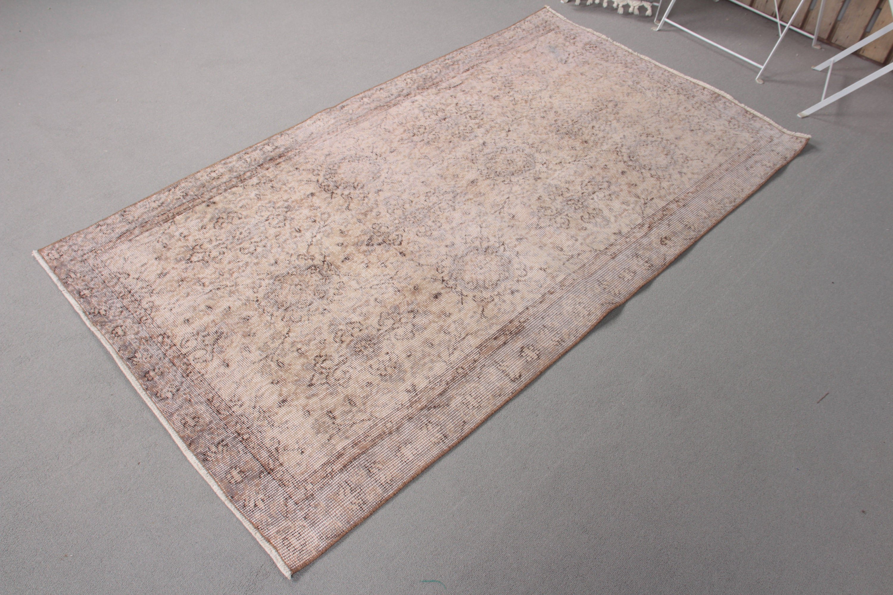 Vintage Accent Rugs, Turkish Rugs, Bedroom Rug, 3.5x6.4 ft Accent Rug, Vintage Rug, Statement Rugs, Beige Anatolian Rug, Kitchen Rugs