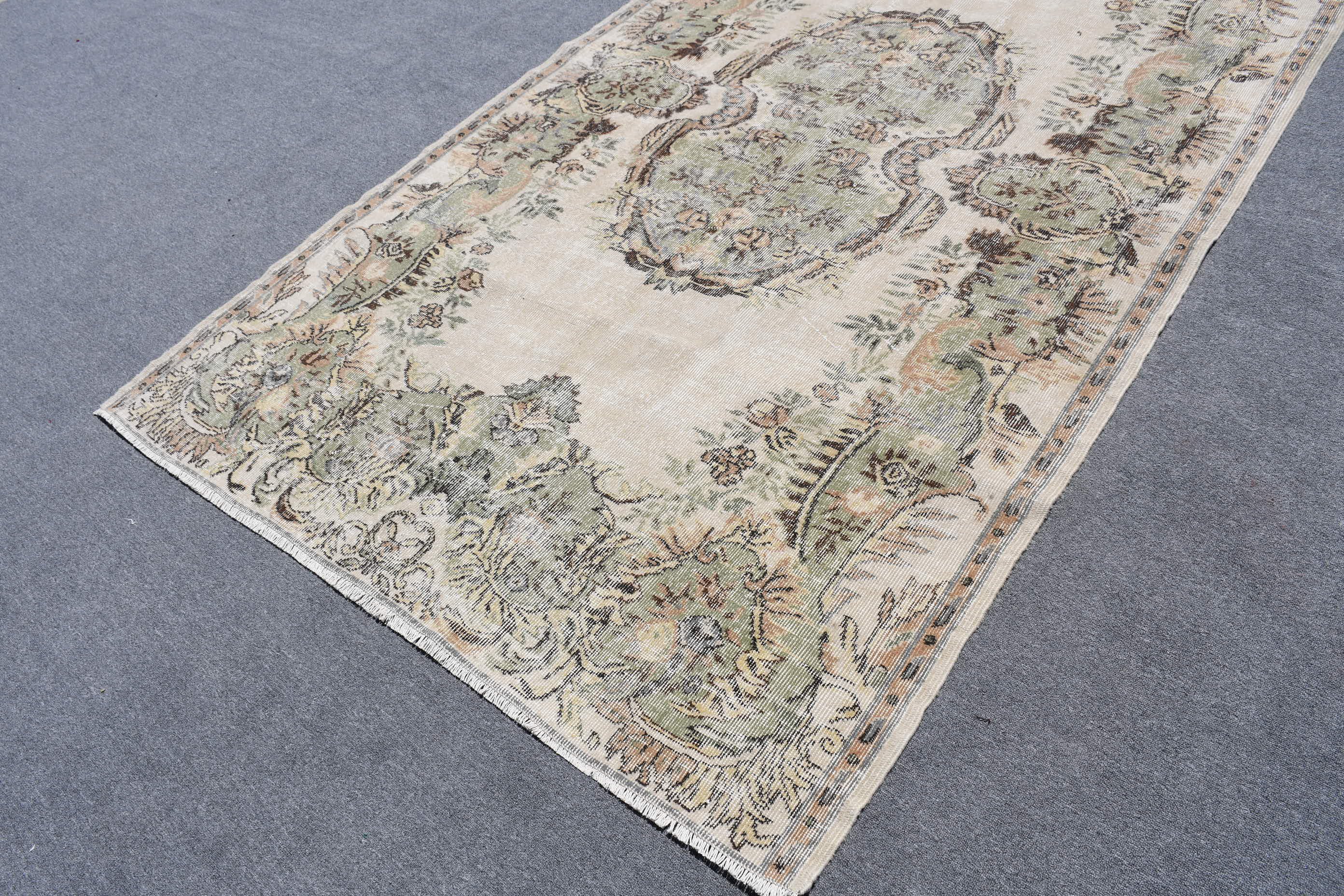 Ethnic Rugs, Turkish Rugs, Dining Room Rugs, Living Room Rug, Beige Oriental Rug, Antique Rug, Floor Rug, 5.3x9 ft Large Rugs, Vintage Rugs