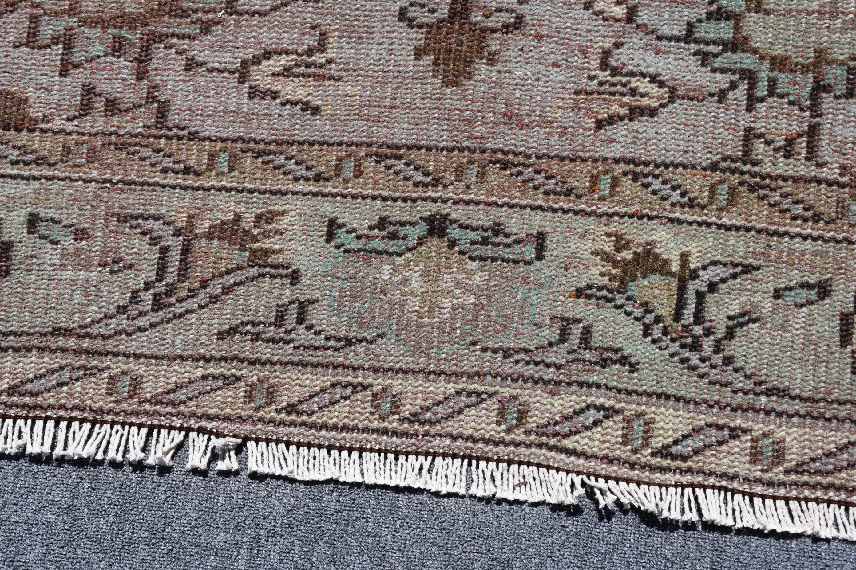 Salon Rug, Hand Woven Rugs, Living Room Rug, Brown Oriental Rugs, Vintage Rugs, Bedroom Rug, Turkish Rug, 6x9.6 ft Large Rug