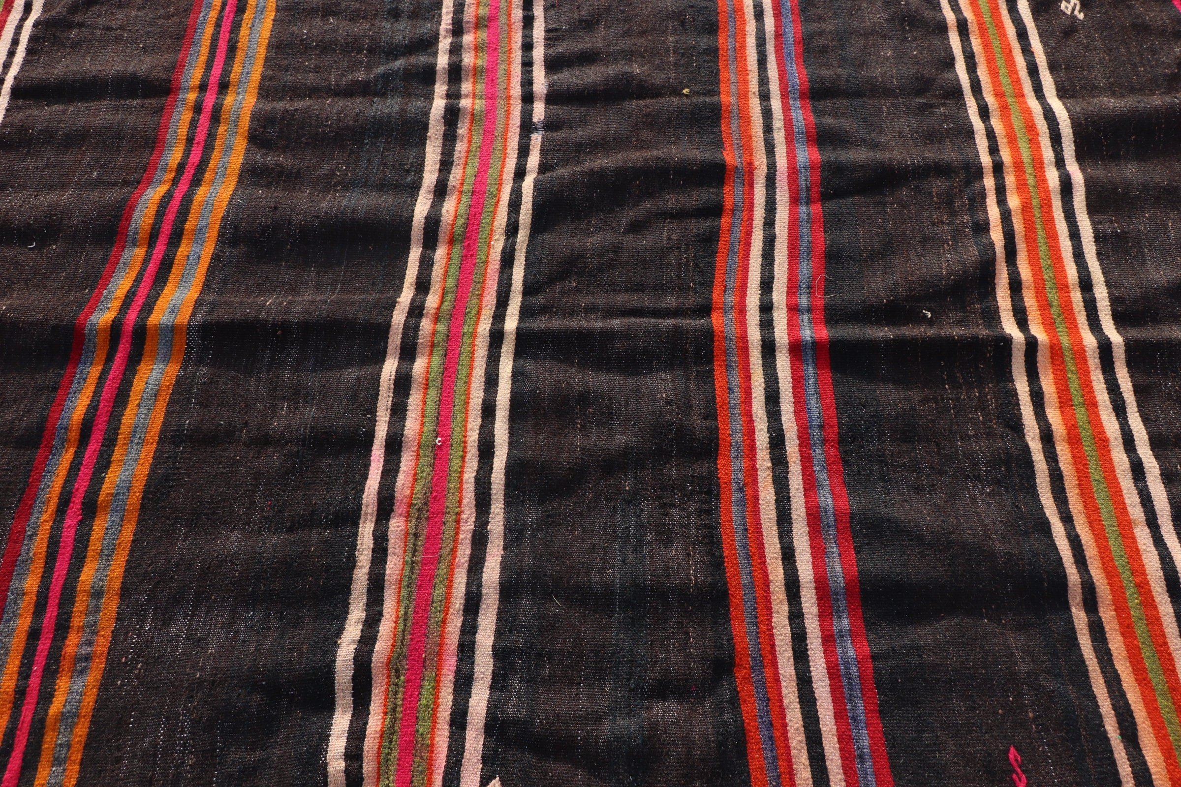 Oturma Odası Halıları, Kilim, Oushak Halısı, Vintage Halı, Salon Halısı, Türk Halısı, Siyah Yatak Odası Halıları, 5.2x12.4 ft Büyük Halılar, Fas Halıları