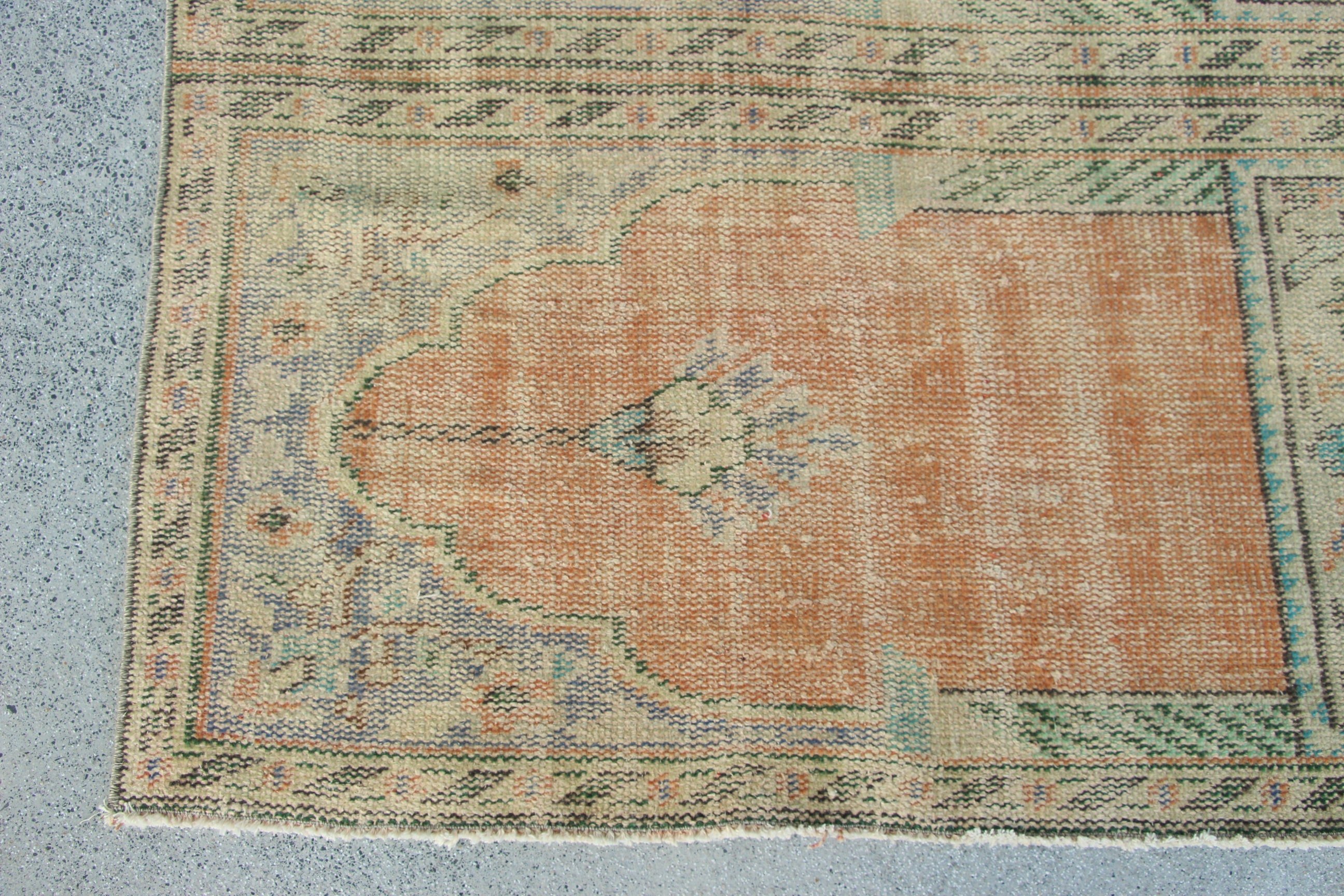 Mutfak Halıları, 4.1x18.3 ft Yolluk Halıları, Turuncu Ev Dekorasyonu Halısı, Merdiven Halıları, Aztek Halısı, Vintage Halı, Türk Halıları, Koridor Halısı, Oushak Halıları