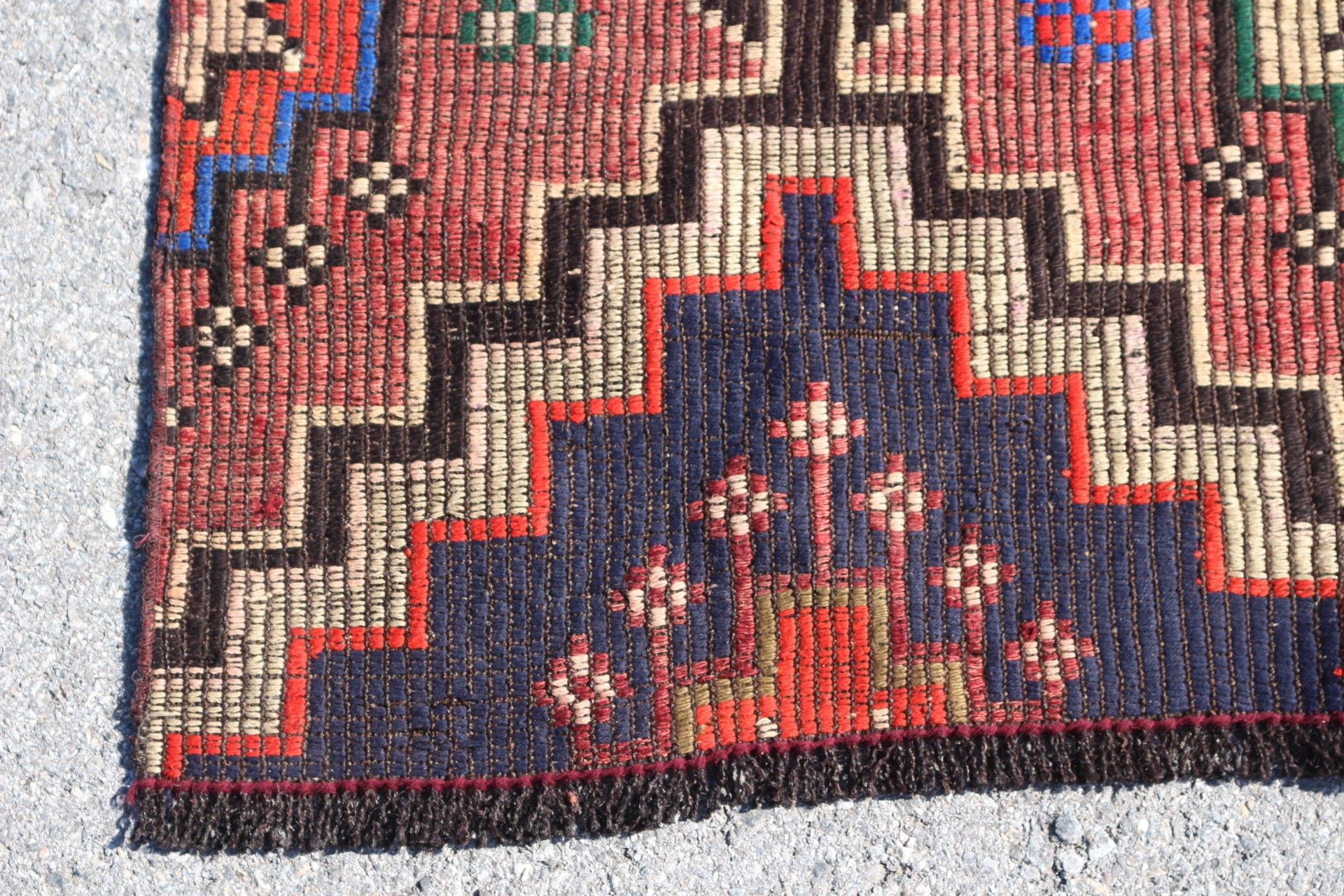 Anatolian Rug, Kilim, Organic Rugs, Red  3x4.9 ft Small Rug, Floor Rug, Vintage Rugs, Nursery Rug, Turkish Rugs, Bedroom Rug