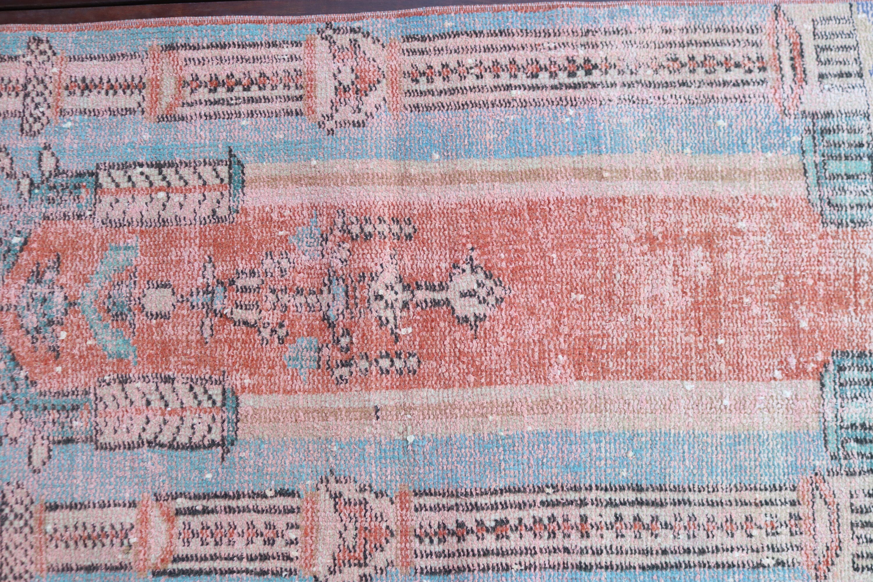 Neutral Rug, Vintage Rug, Moroccan Rugs, Orange  2.1x4 ft Small Rugs, Wall Hanging Rugs, Bedroom Rug, Turkish Rugs, Floor Rugs