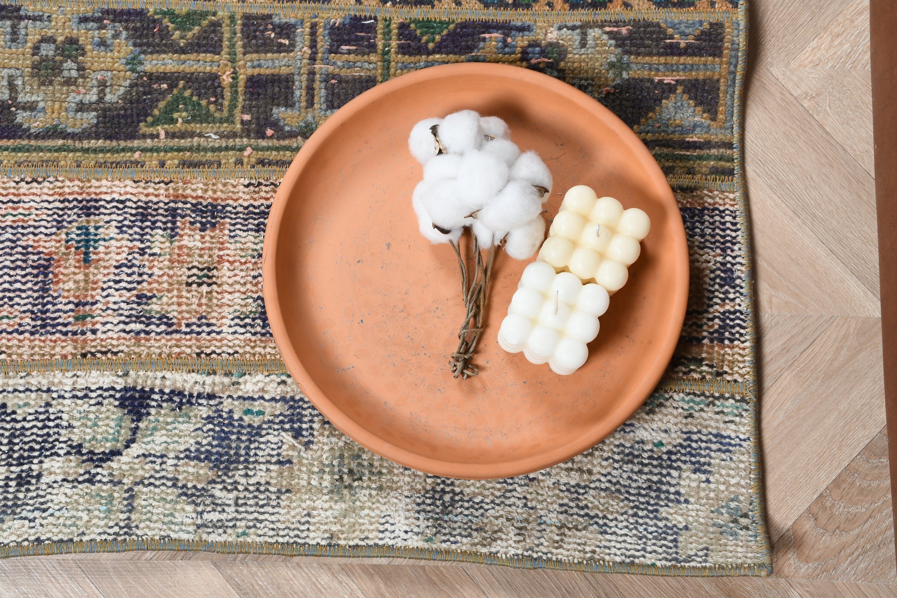 Türk Halısı, Duvara Asılı Halı, 2.1x4.8 ft Küçük Halı, Banyo Halıları, Vintage Halı, Mutfak Halısı, Giriş Halıları, Yeşil Yün Halı