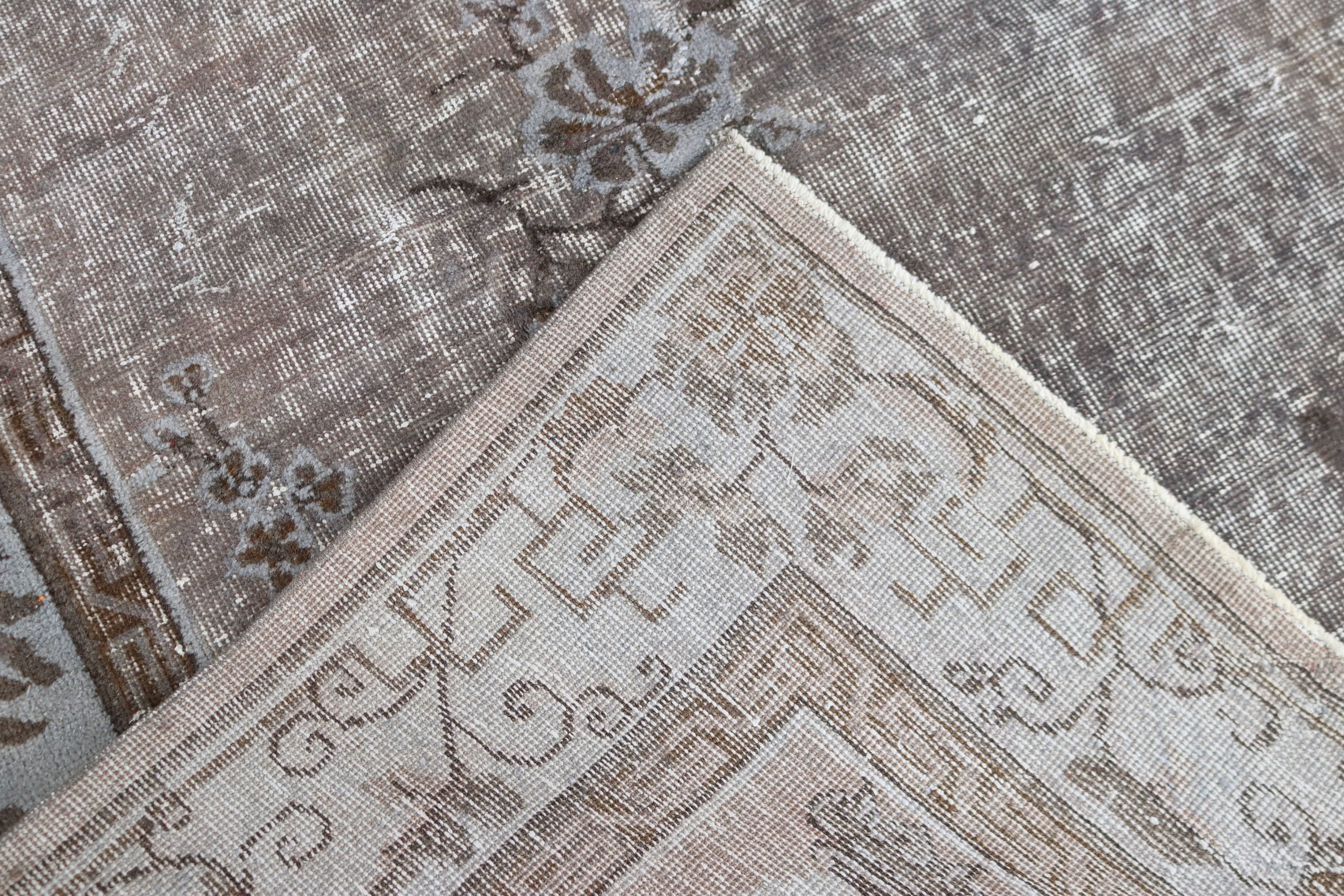 Vintage Rugs, Gray Moroccan Rugs, 6.9x10.3 ft Oversize Rugs, Salon Rugs, Moroccan Rug, Boho Rug, Oversize Vintage Rugs, Turkish Rug