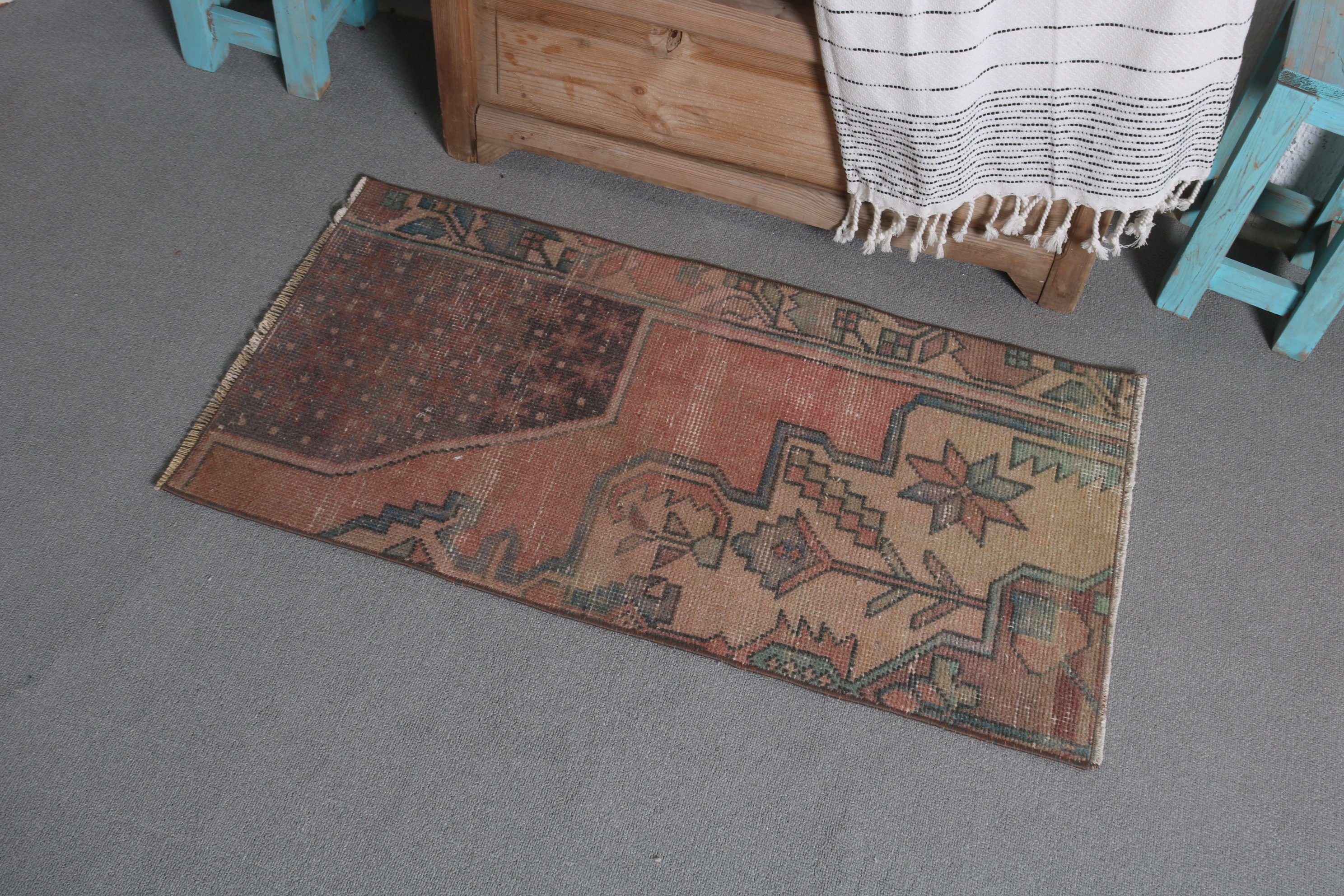 Car Mat Rug, Bedroom Rugs, 1.8x3.1 ft Small Rugs, Turkish Rug, Antique Rug, Vintage Rugs, Door Mat Rugs, Bohemian Rug, Bronze Antique Rug