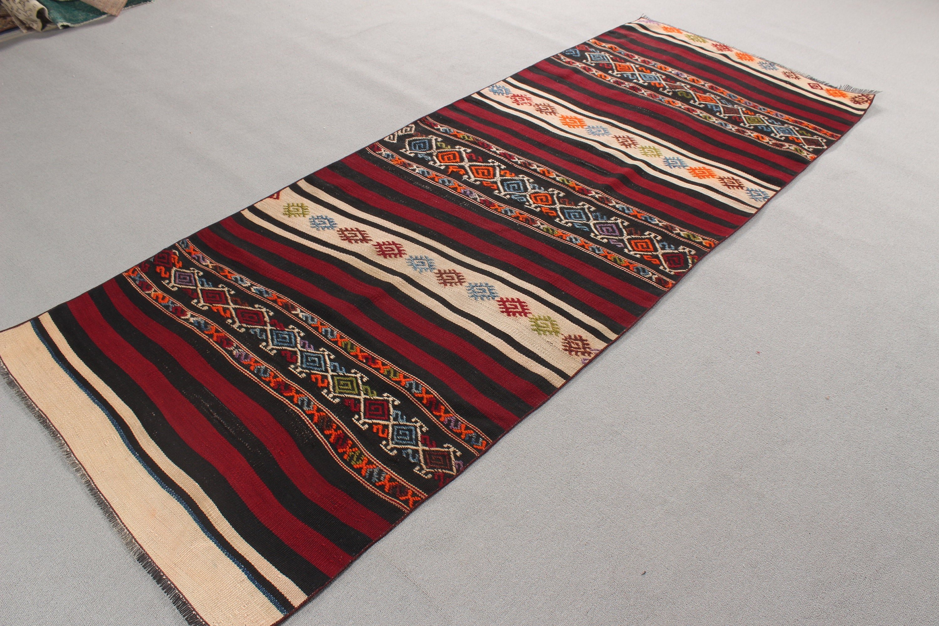 Türkiye Halısı, Bej Oushak Halısı, Kilim, 3.3x8.6 ft Runner Halısı, Merdiven Halısı, Koridor Halıları, Boho Halıları, Vintage Halı, Türk Halısı, Açıklama Halısı