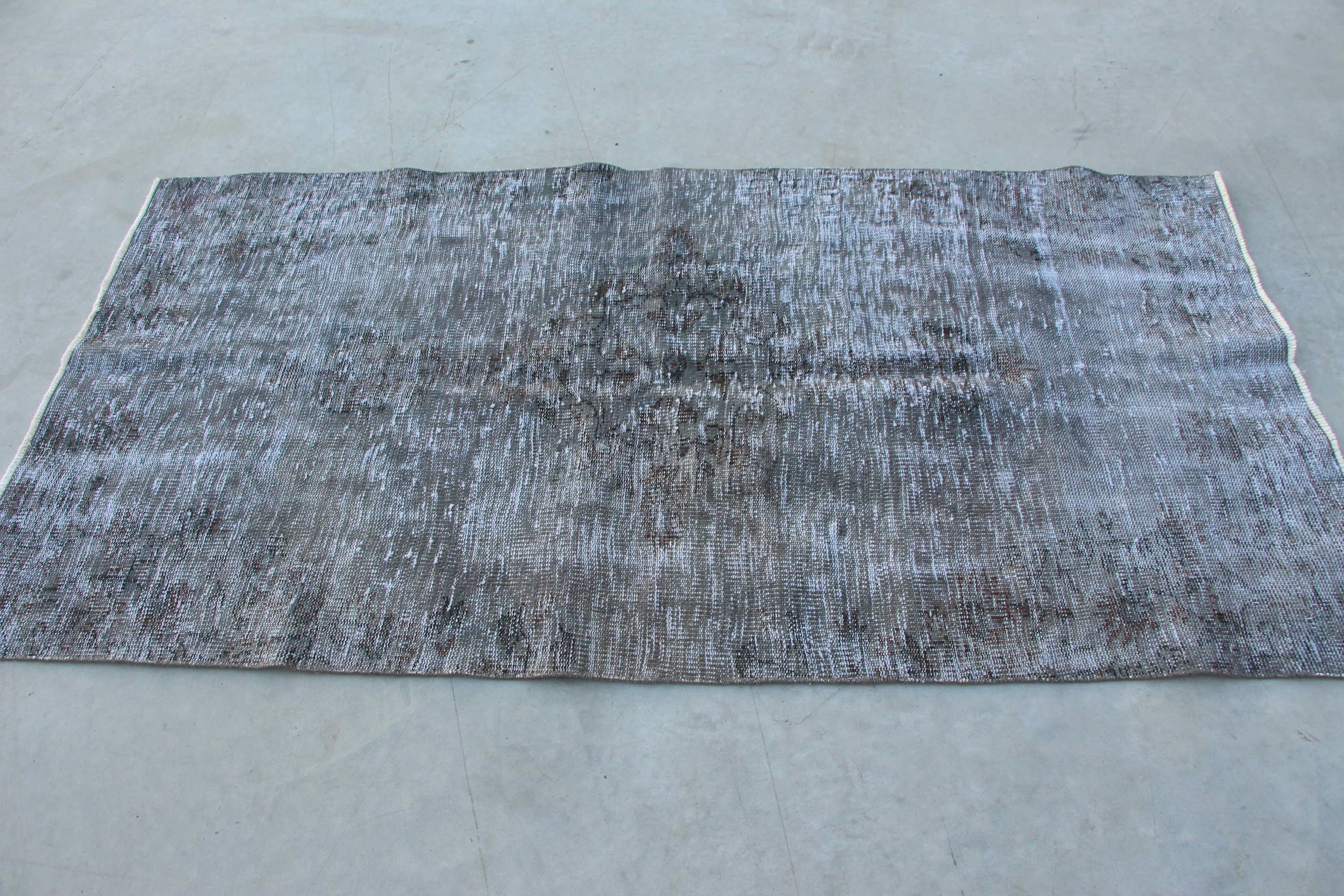 Türkiye Halısı, Mutfak Halıları, Gri 3.3x6.3 ft Accent Halı, Vintage Halı, Türk Halısı, Antika Halılar, Ev Dekorasyonu Halısı, Çocuk Halıları