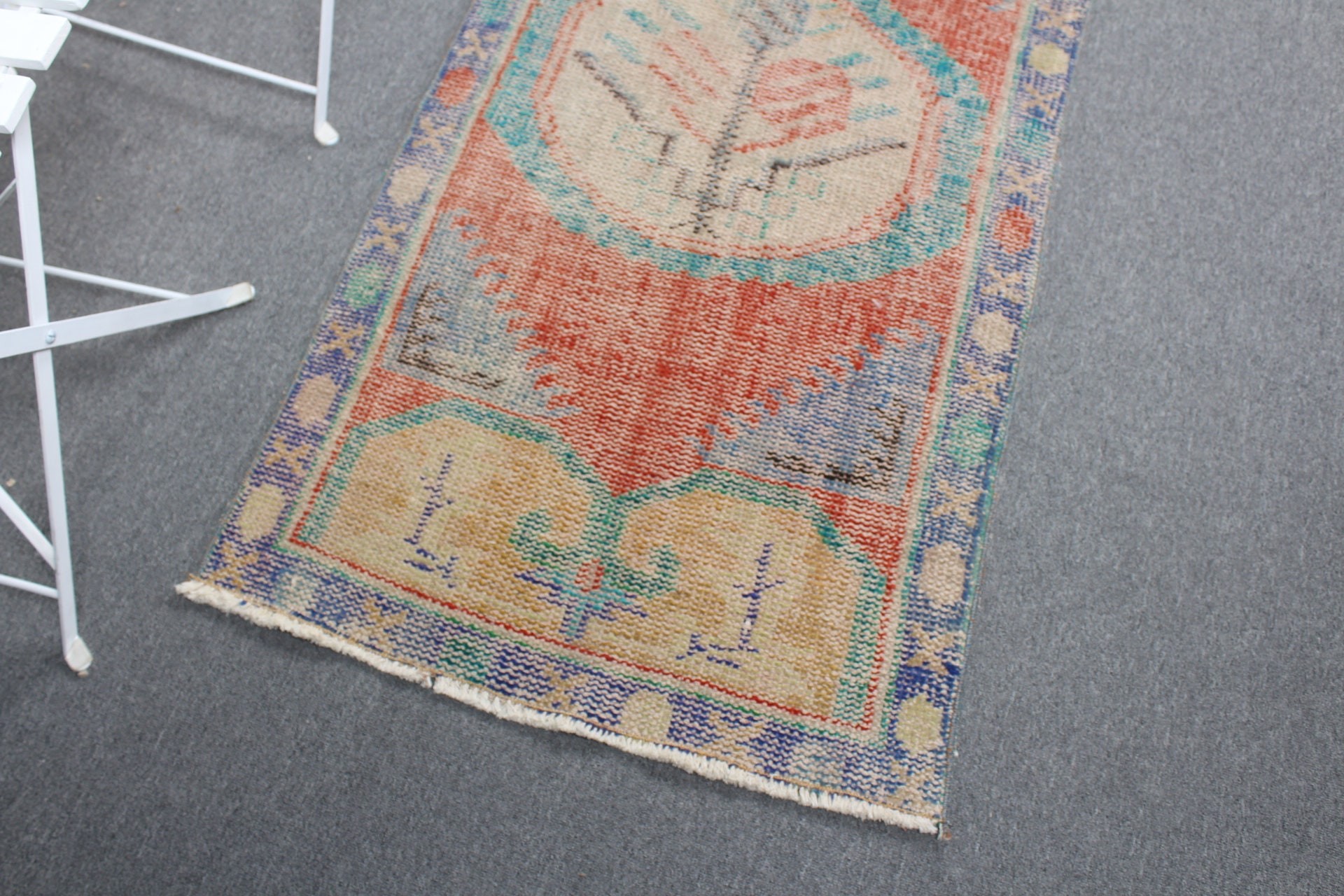 Nursery Rug, 2.4x4.8 ft Small Rug, Turkish Rug, Red Oushak Rug, Oushak Rugs, Vintage Rug, Rugs for Bathroom, Bath Rugs