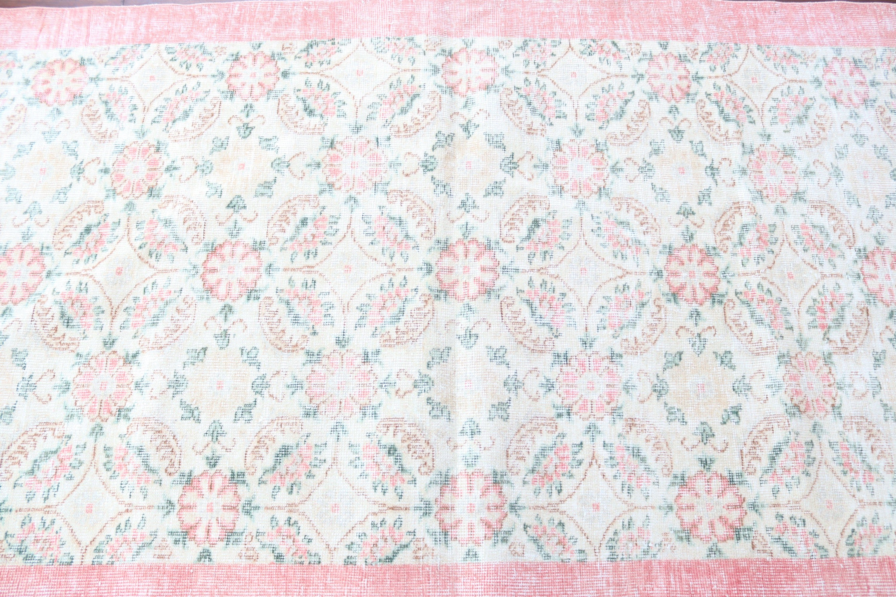 Luxury Rug, Boho Accent Rugs, Turkish Rugs, Anatolian Rug, Vintage Rugs, Pink Flatweave Rug, Nursery Rug, 3.5x6.6 ft Accent Rug, Floor Rugs