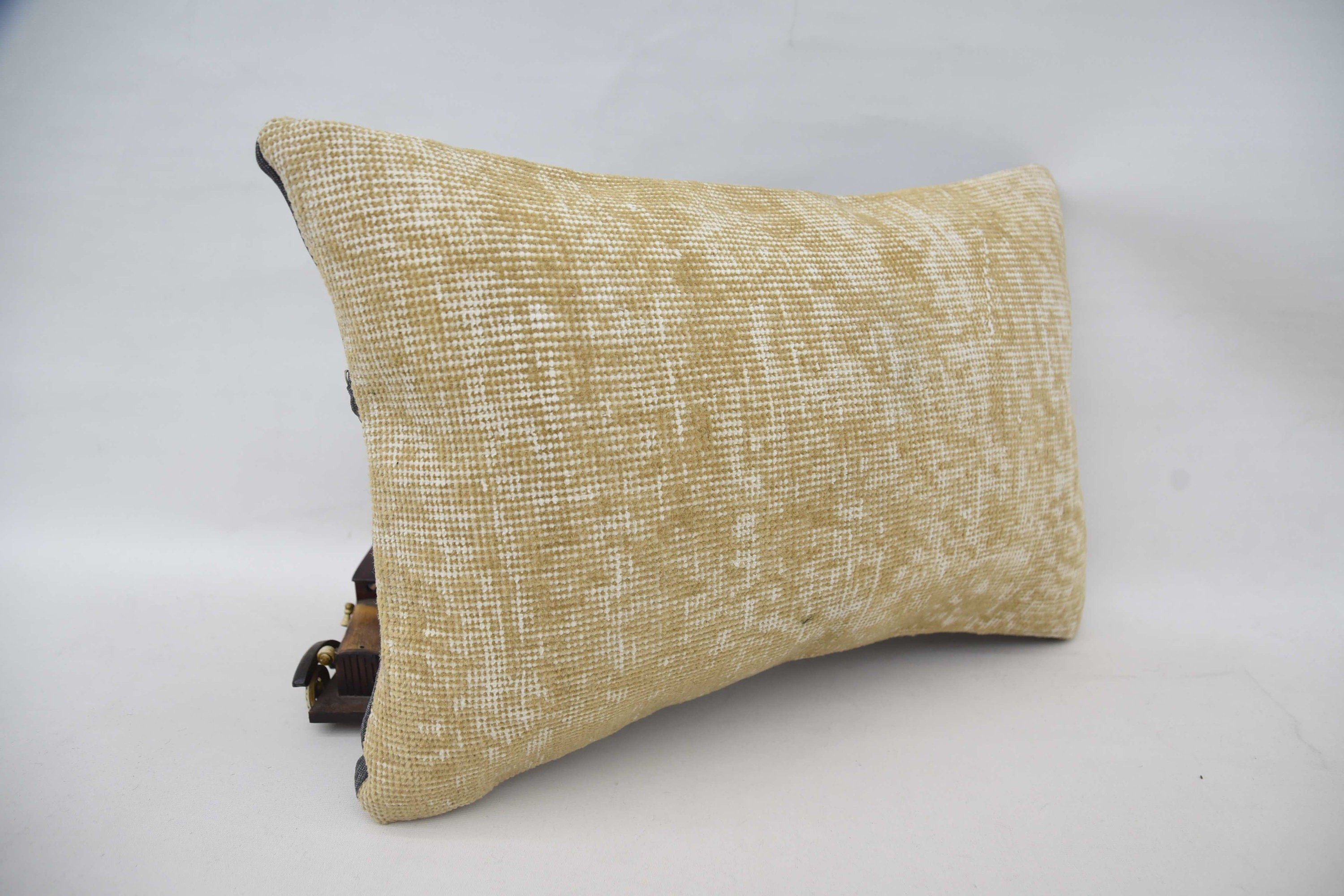 Ethnic Throw Pillow Sham, Pillow for Sofa, Farmhouse Cushion, 16"x24" Beige Cushion, Vintage Pillow, Gift Pillow, Decorative Throw Cushion