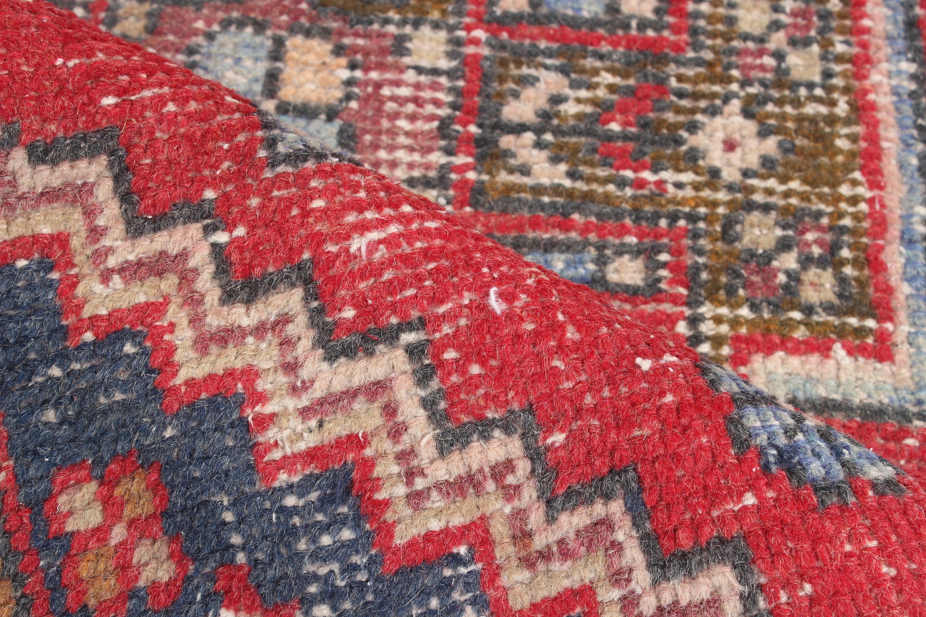 Kitchen Rugs, 1.6x3.1 ft Small Rugs, Oushak Rugs, Small Vintage Rug, Anatolian Rugs, Red Flatweave Rugs, Vintage Rugs, Turkish Rug