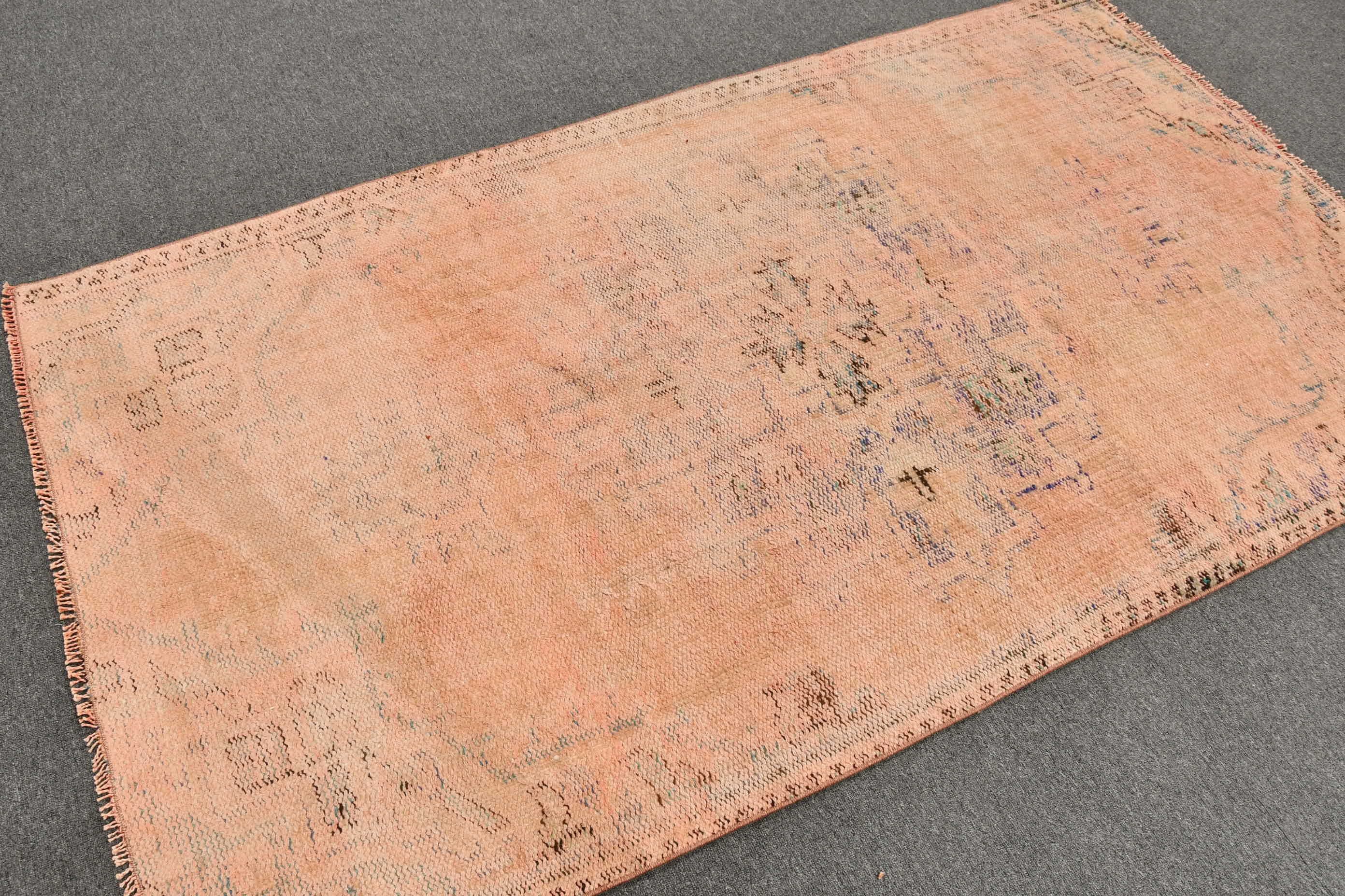 Vintage Halılar, Türk Halısı, Mutfak Halıları, Yatak Odası Halısı, 4x7,3 ft Alan Halısı, Antika Halı, Pembe Ev Dekor Halıları, Çocuk Halıları