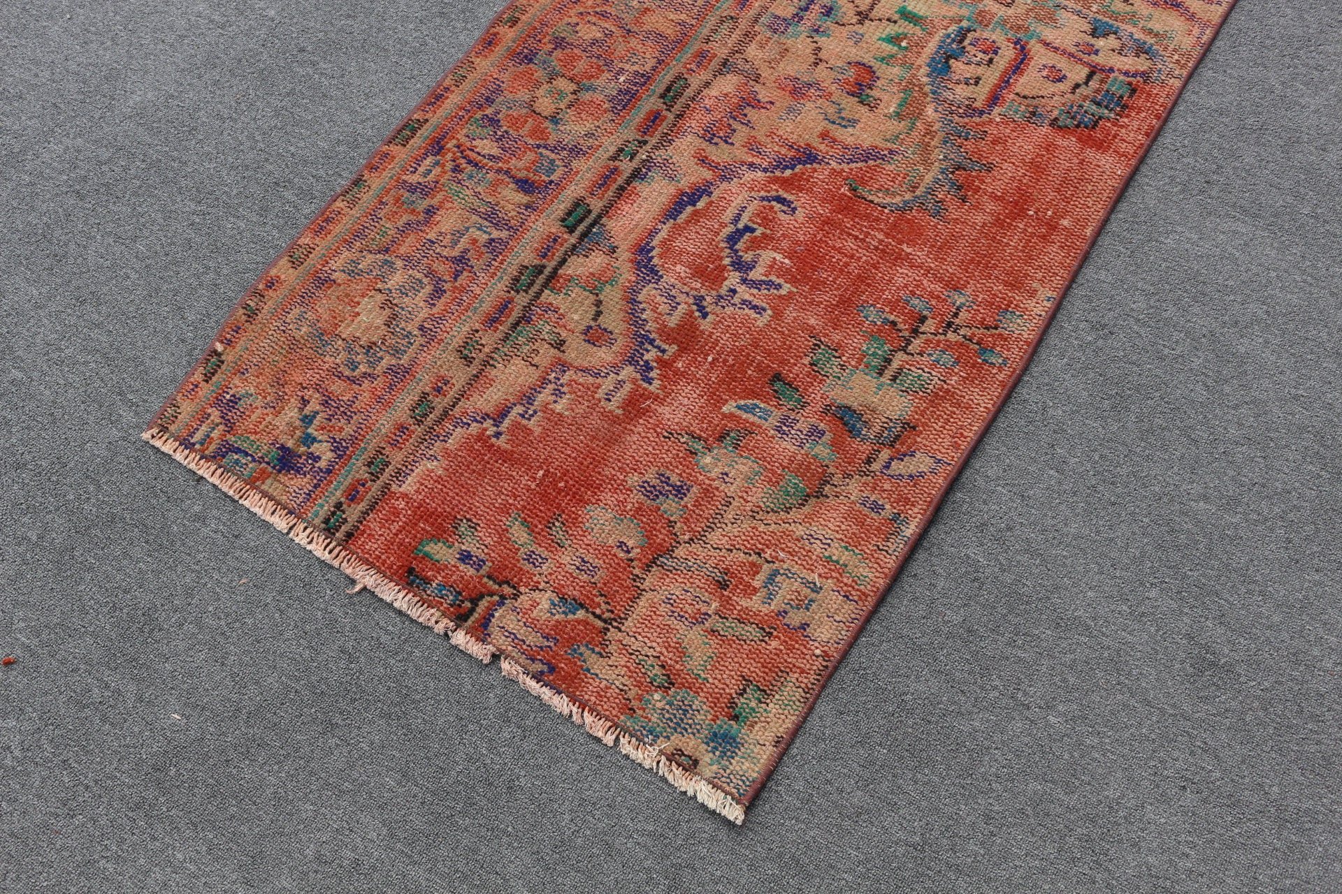 Rugs for Bath, Antique Rug, Red Kitchen Rugs, Nursery Rug, Vintage Rugs, 2.4x4.6 ft Small Rug, Oriental Rugs, Turkish Rug, Bath Rugs