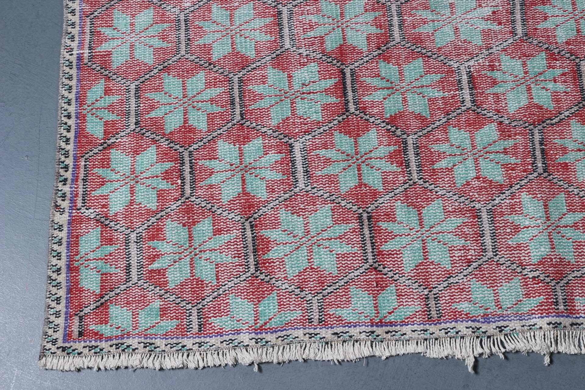 4.9x8.2 ft Large Rug, Salon Rugs, Red Oriental Rug, Vintage Rug, Wool Rug, Turkish Rugs, Bedroom Rug, Rugs for Salon, Old Rug