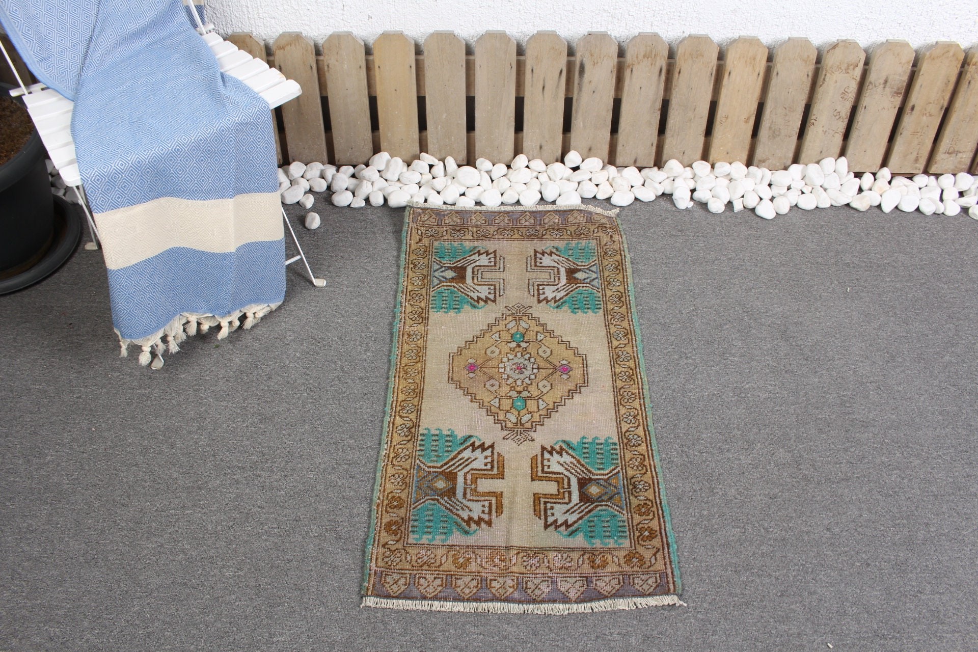 Home Decor Rug, Cool Rugs, Beige Moroccan Rug, Turkish Rug, Door Mat Rug, Vintage Rugs, Bathroom Rugs, 1.6x3 ft Small Rug, Handmade Rugs