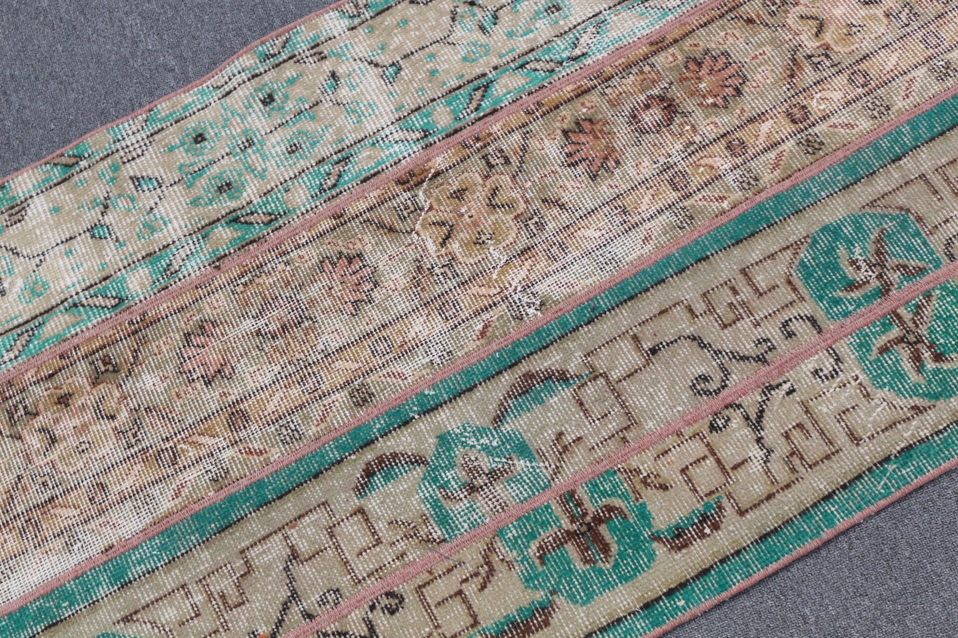 Türk Halıları, Duvara Asılan Halılar, Kahverengi Yün Halı, 2,5x4,3 ft Küçük Halı, Kapı Paspası Halısı, Vintage Halı, Soğuk Halı, Banyo Halısı