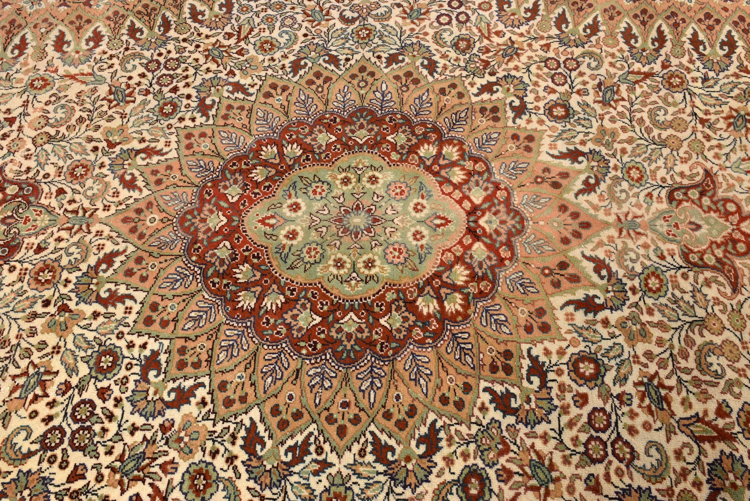 Büyük Vintage Halılar, Oturma Odası Halıları, Vintage Halı, Harika Halılar, 6.4x9.6 ft Büyük Halılar, Yeşil Oryantal Halılar, Türk Halıları