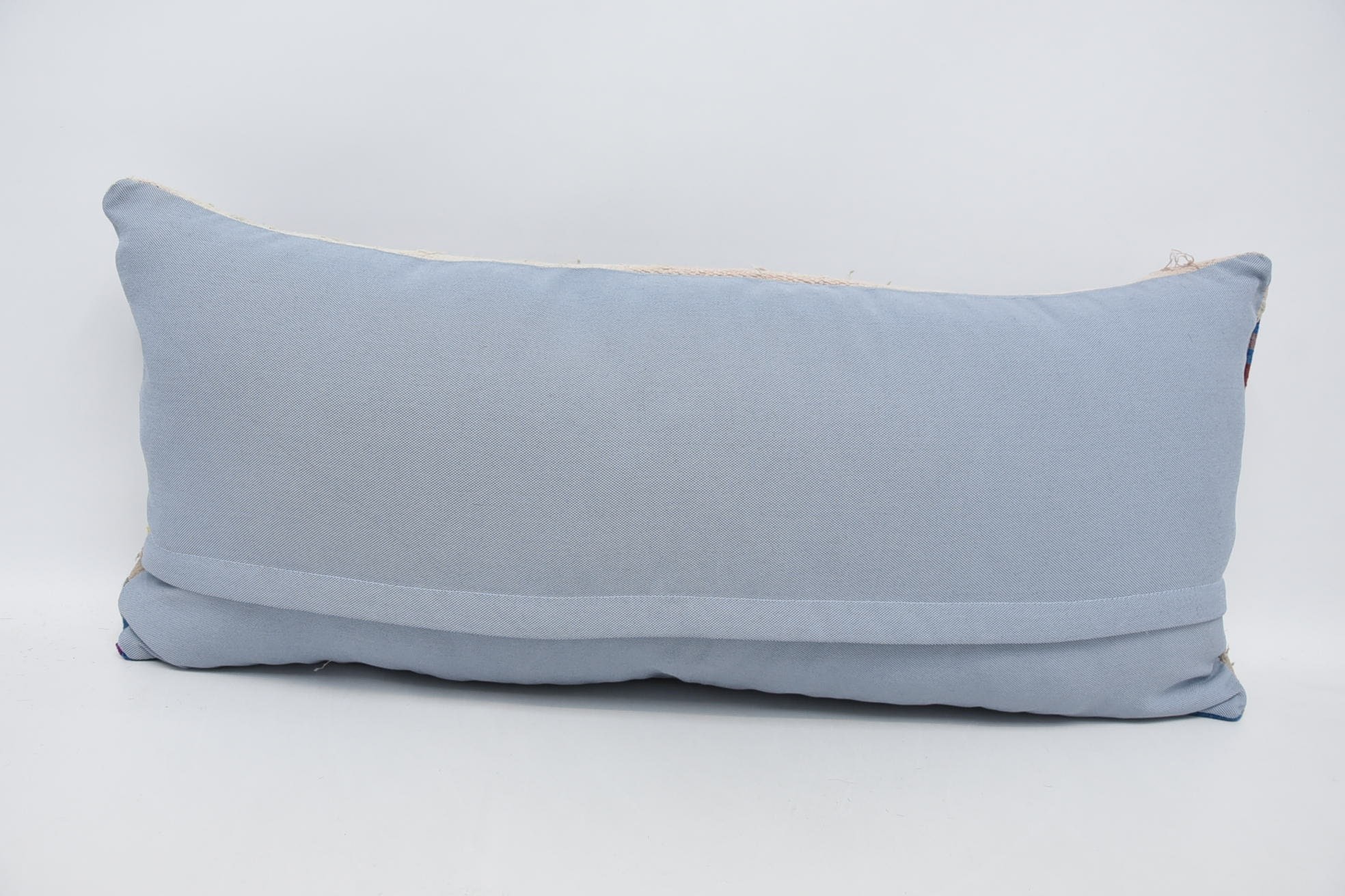 16"x36" Blue Pillow, Customized Cushion, Vintage Pillow, Pillow for Couch, Vintage Throw Cushion Cover, Muted Cushion, Kilim Pillow