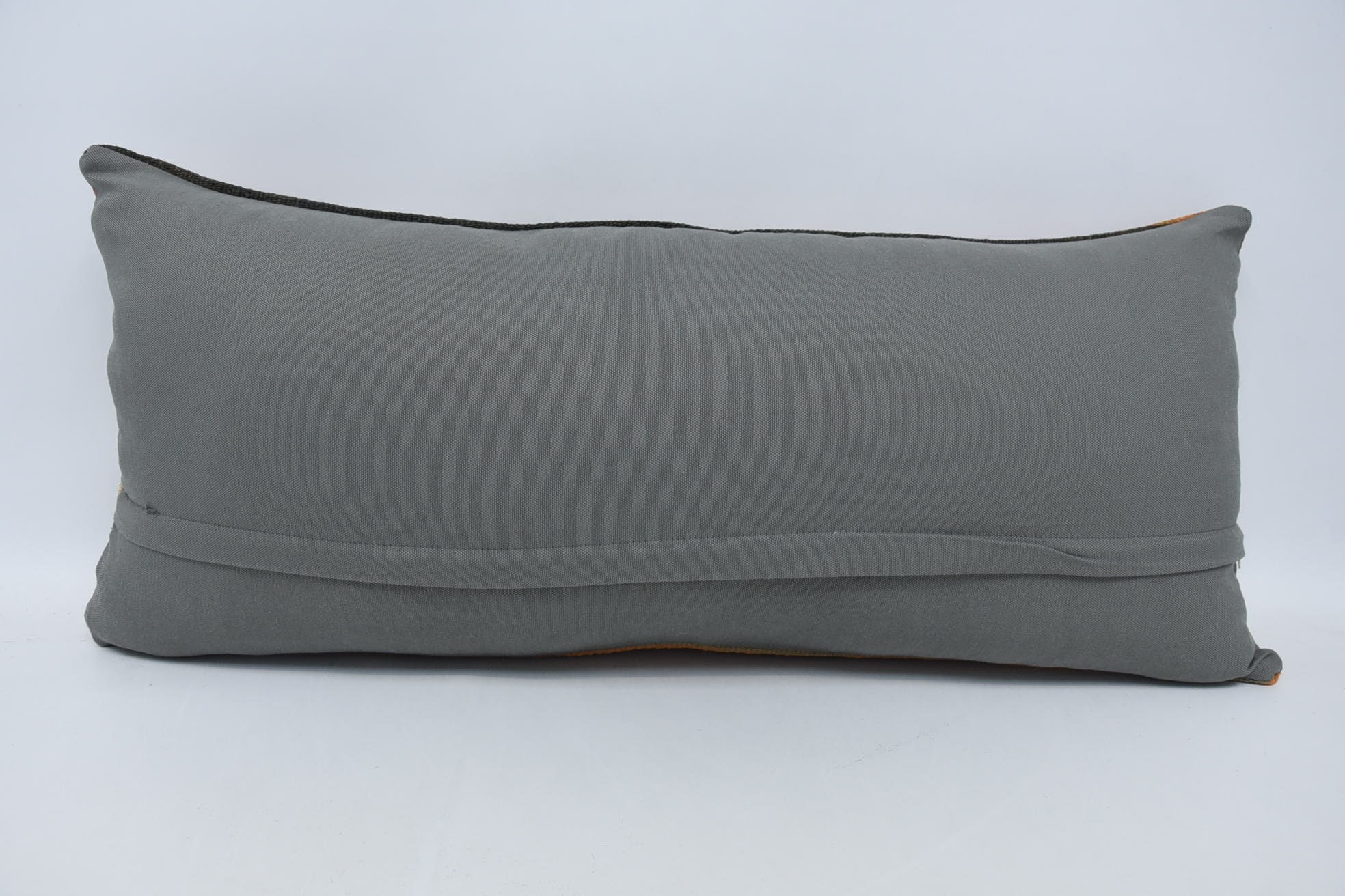 Outdoor Bolster Pillow, Throw Kilim Pillow, Turkish Kilim Pillow, 16"x36" Beige Cushion Cover, Ethnical Kilim Rug Pillow