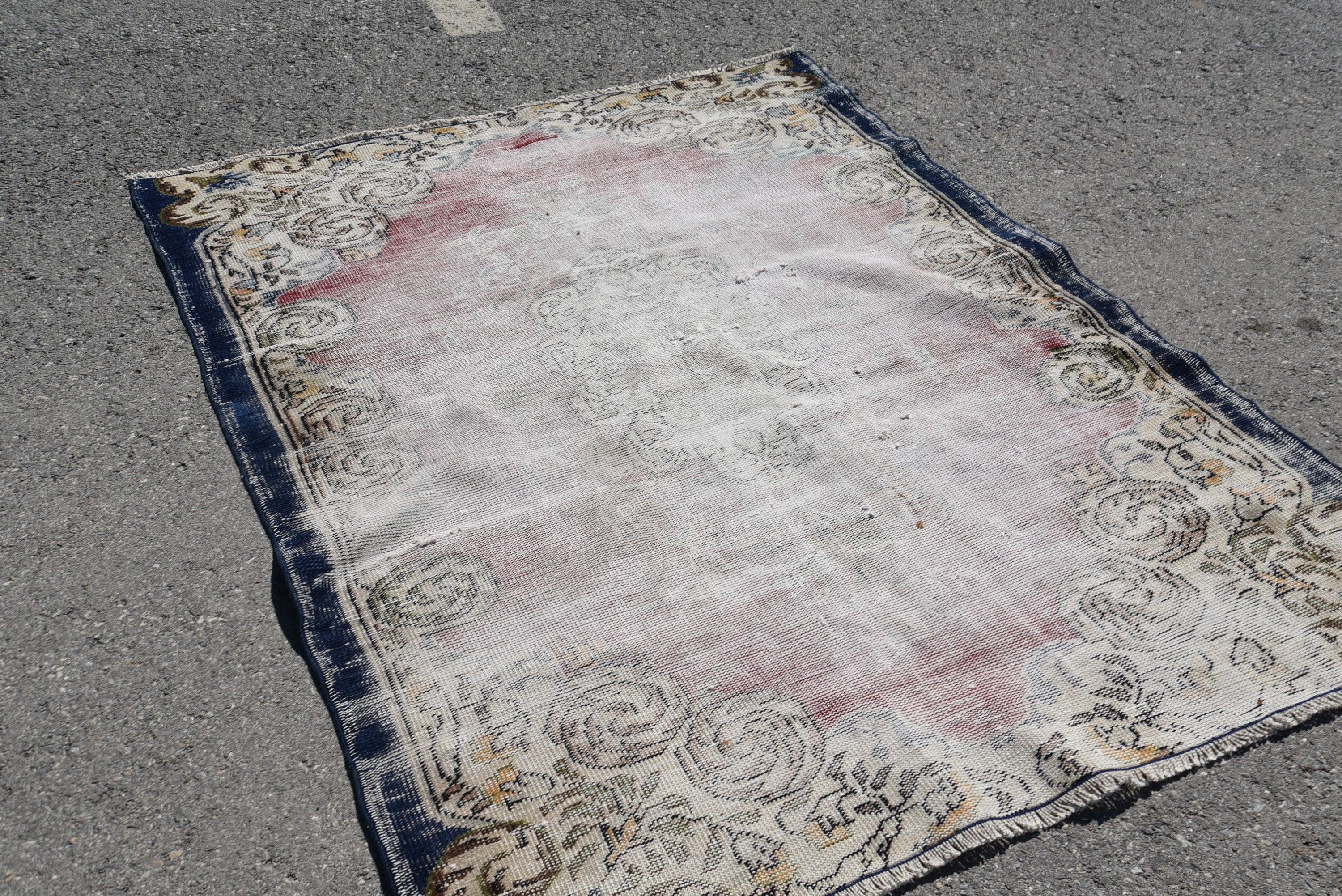 4,7x6,1 ft Alan Halıları, Vintage Halı, Boho Halı, Antika Halılar, Retro Halılar, İç Mekan Halıları, Fas Halıları, Alan Halıları, Yatak Odası Halıları, Türk Halısı