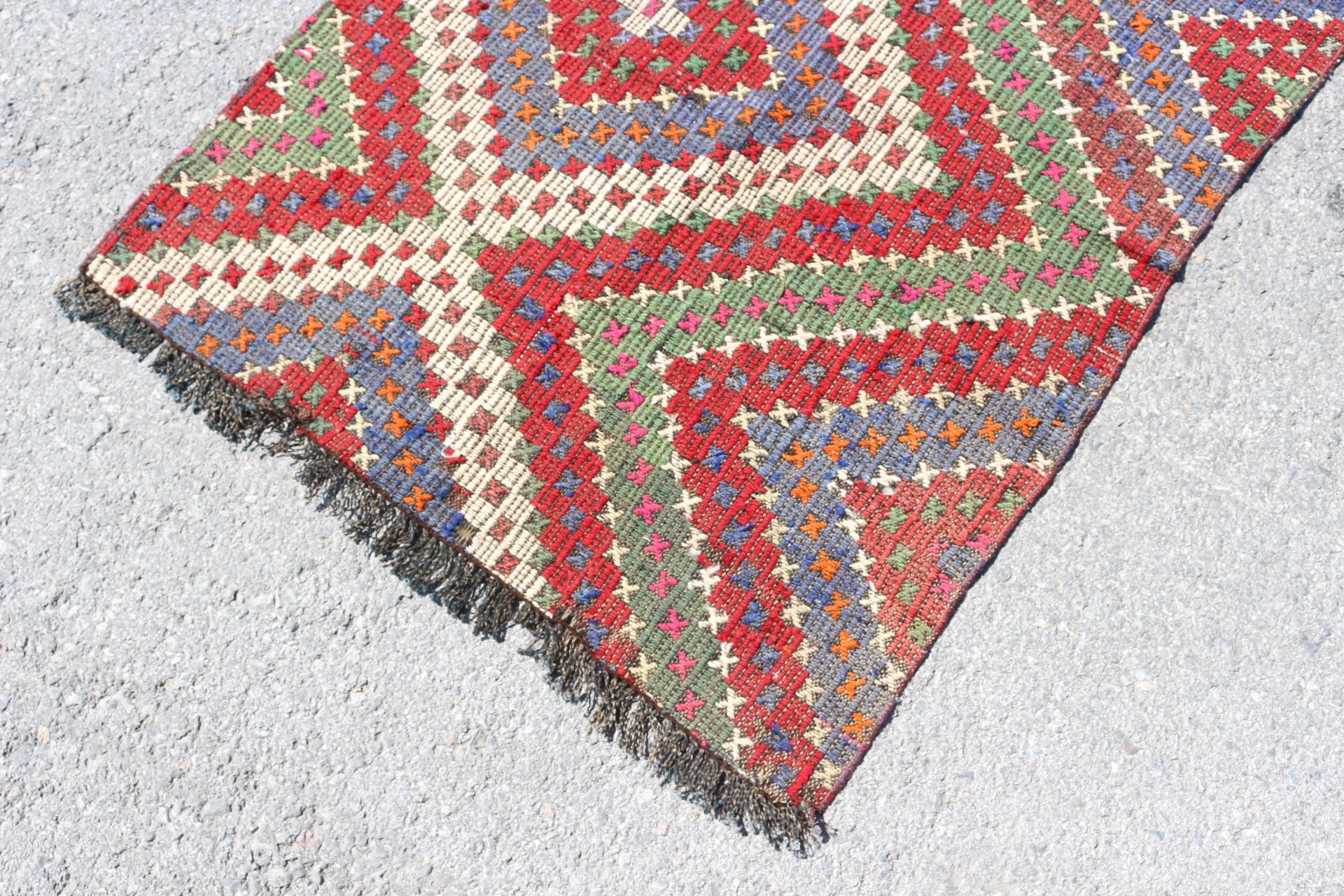 Vintage Rugs, Turkish Rug, Entry Rug, 2.9x3.7 ft Small Rug, Home Decor Rug, Kitchen Rug, Rugs for Door Mat, Bath Rug, Red Bedroom Rug