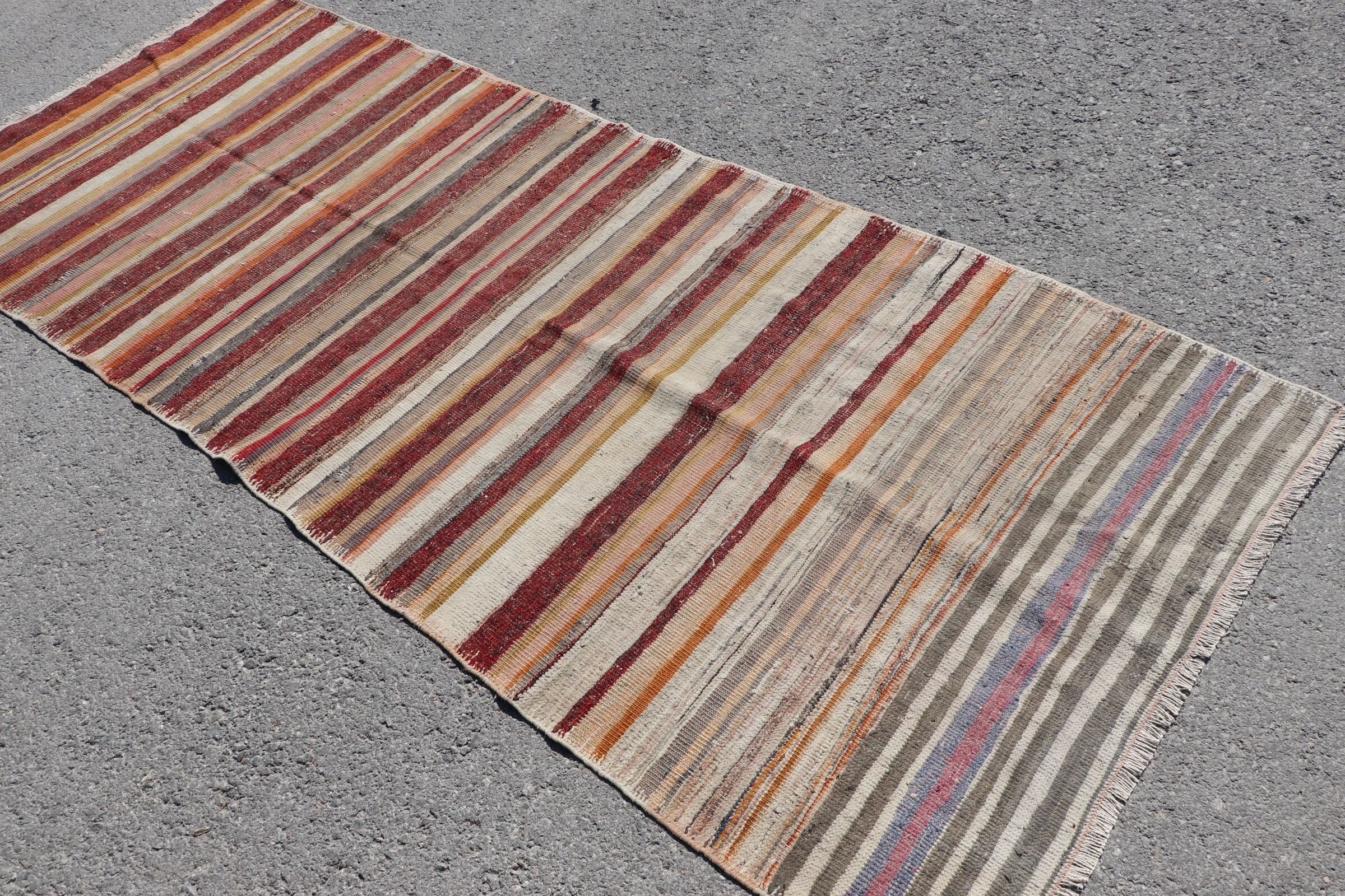 3.6x9.1 ft Runner Rug, Kilim, Home Decor Rug, Red Antique Rugs, Rugs for Corridor, Vintage Rug, Turkish Rugs, Stair Rugs