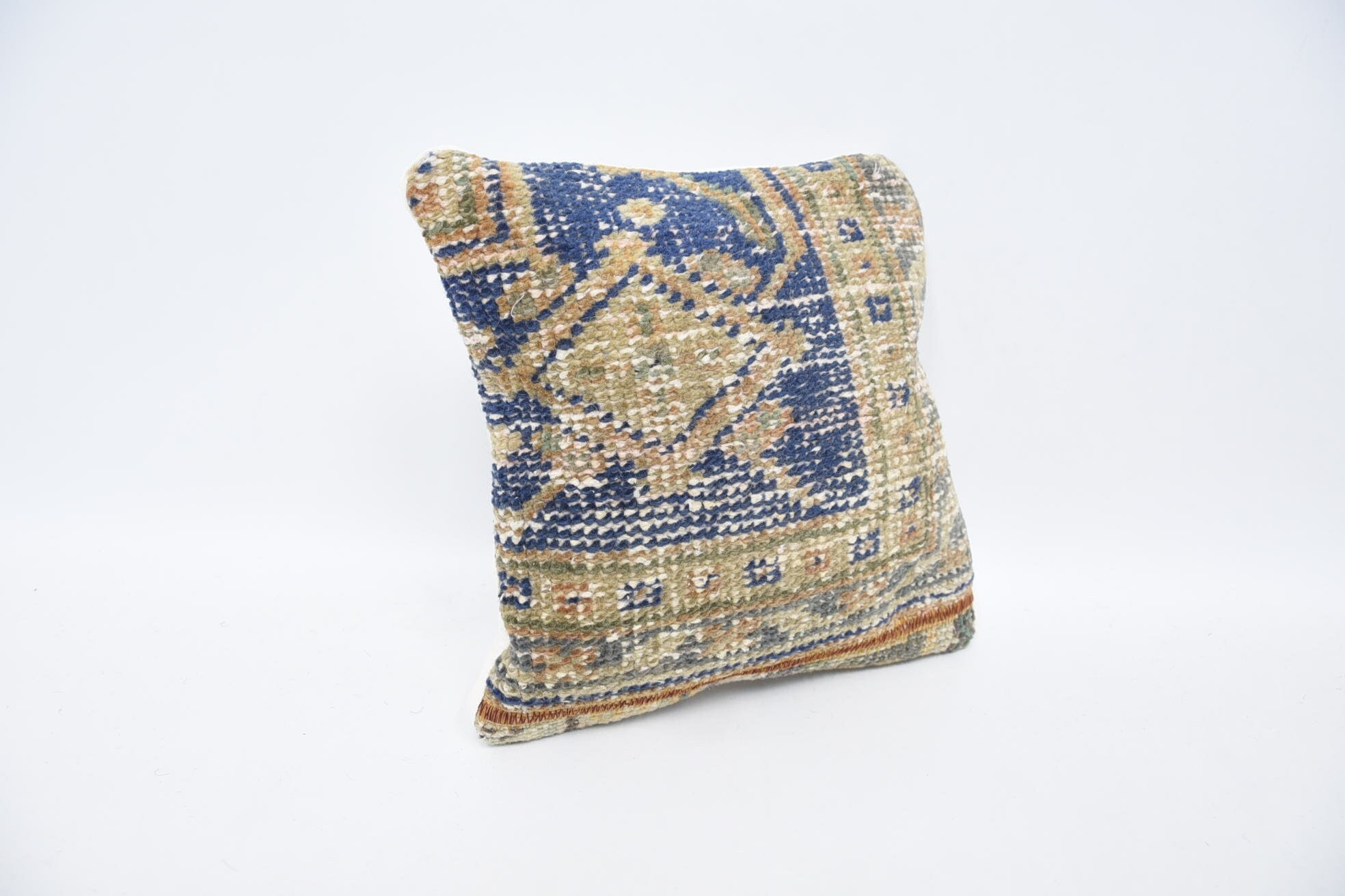 12"x12" Blue Cushion Cover, Wholesale Cushion Case, Boho Chic Pillow Cover, Vintage Pillow, Vintage Kilim Throw Pillow, Throw Kilim Pillow