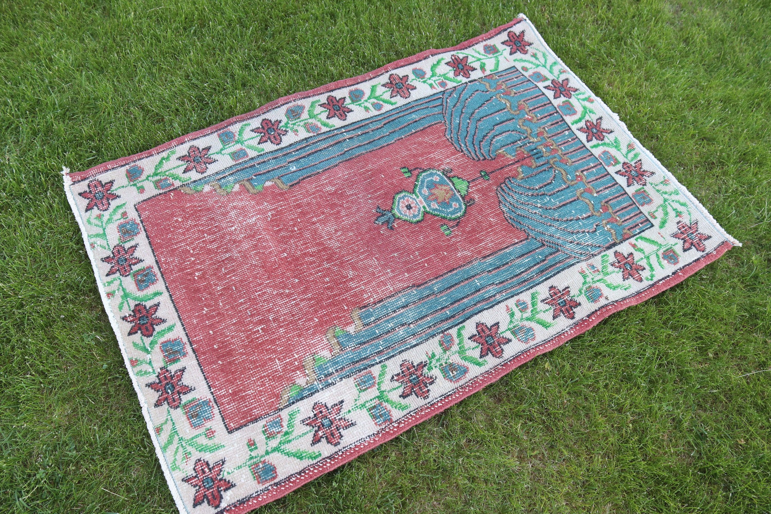 Küçük Alan Halıları, Vintage Halılar, Kırmızı Boho Halı, Giriş Halıları, 2,7x4 ft Küçük Halılar, Türk Halısı, Küçük Alan Halıları, Modern Halılar, Mutfak Halıları