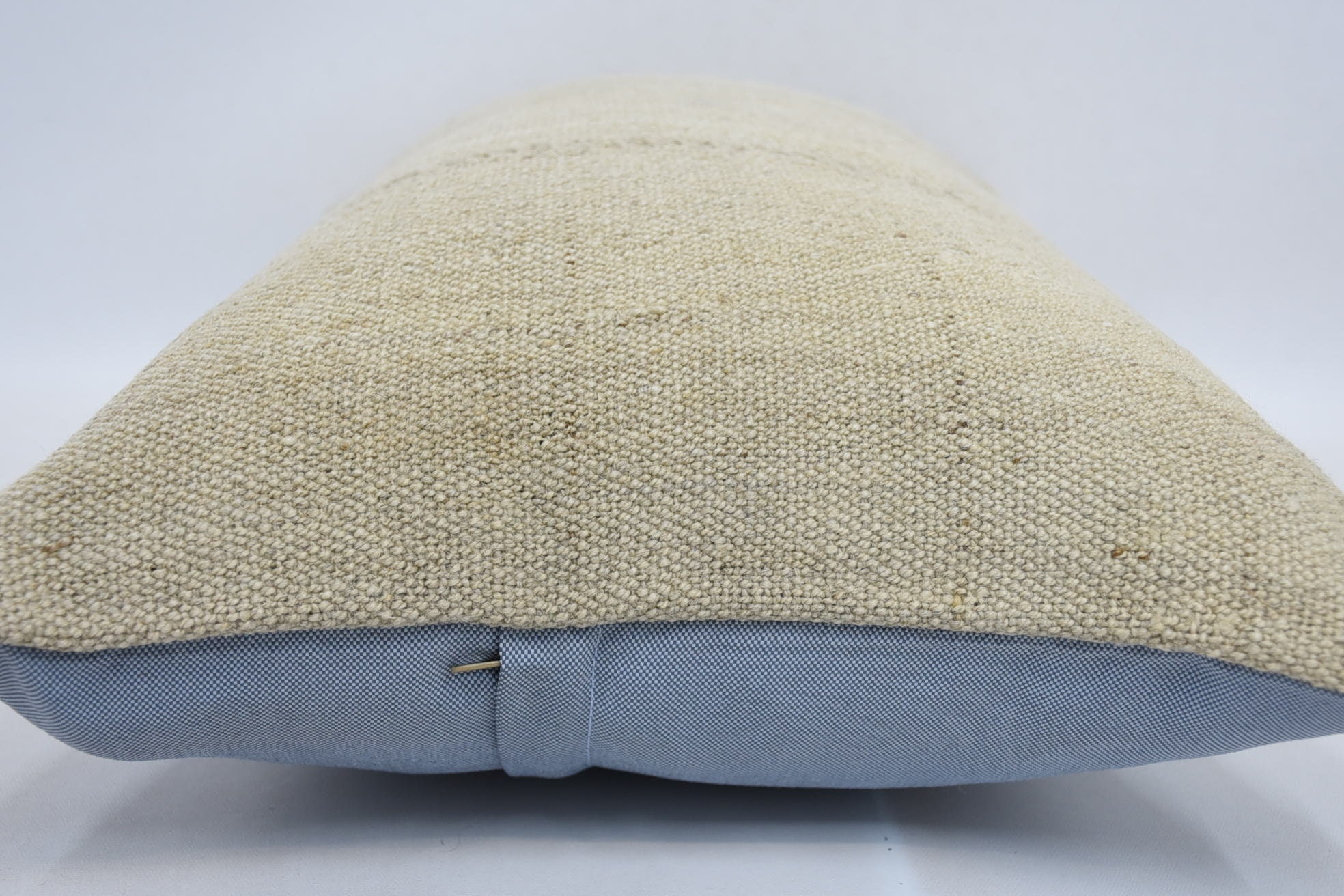 Antique Pillows, Turkish Kilim Pillow, Kilim Pillow Cover, Aesthetic Pillow Cover, 16"x24" Beige Cushion Case, Tribal Pillow Cover