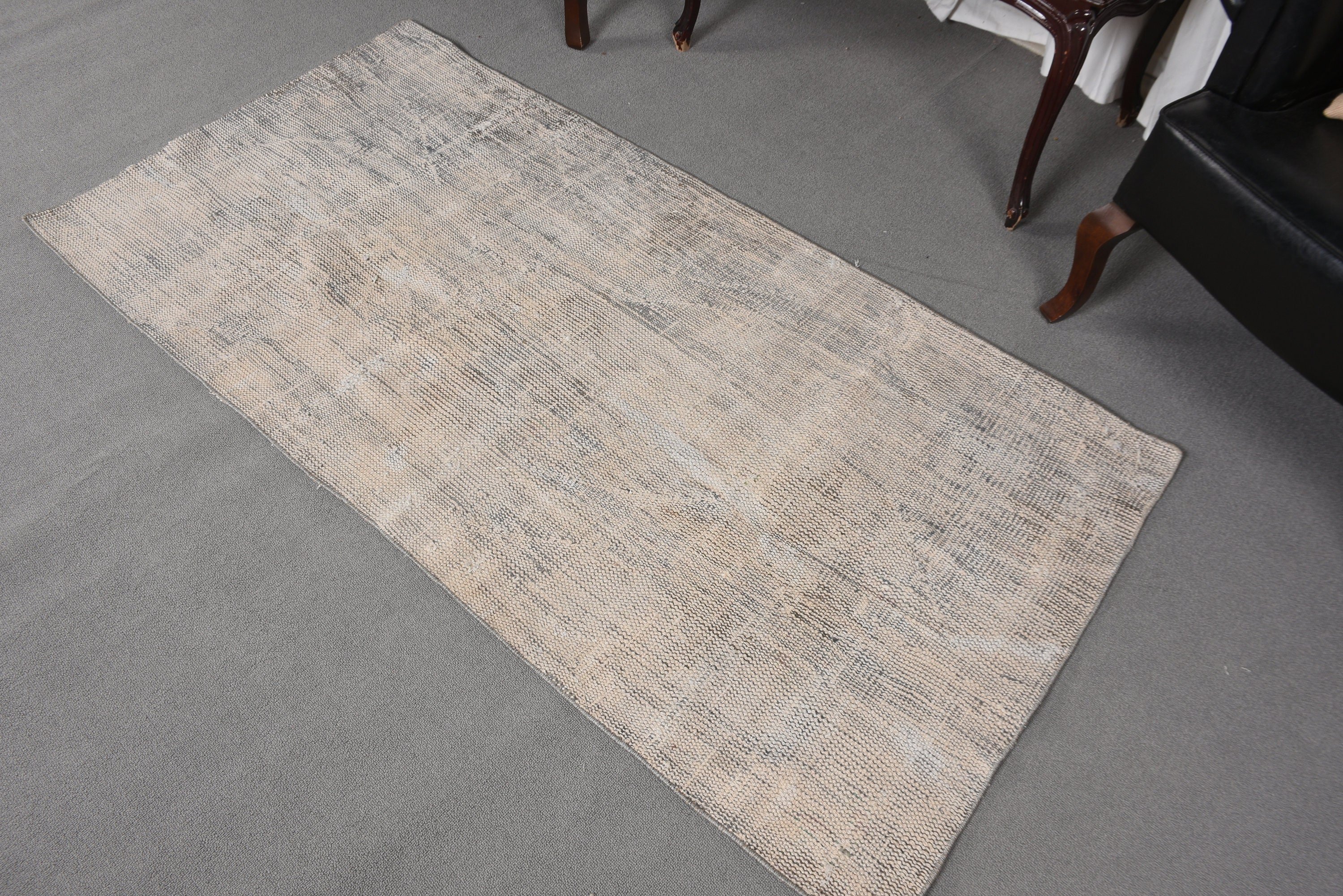 Vintage Rugs, Turkey Rug, Kitchen Rug, Nursery Rug, Handwoven Rugs, 2.9x6.1 ft Accent Rug, Turkish Rugs, Beige Statement Rug