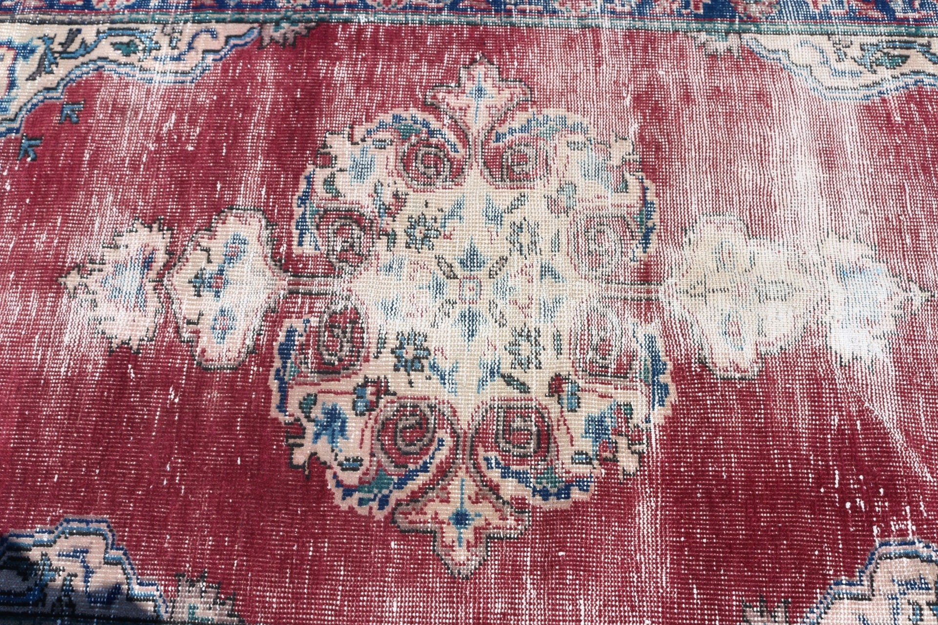 Rugs for Bedroom, Antique Rugs, Entry Rug, 3.6x5.9 ft Accent Rug, Red Oushak Rug, Wool Rug, Vintage Rug, Turkish Rug, Nursery Rug, Cute Rug
