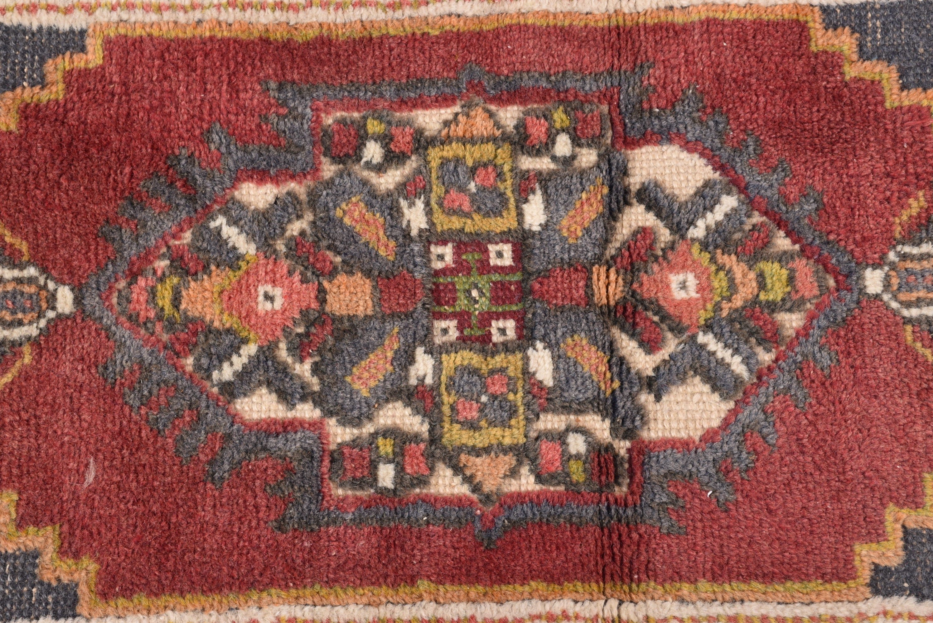 1.6x3.4 ft Küçük Halı, Vintage Halı, Yatak Odası Halıları, Yatak Odası Halısı, Mavi Modern Halı, Türk Halıları, Lüks Halılar, Kapı Paspas Halıları