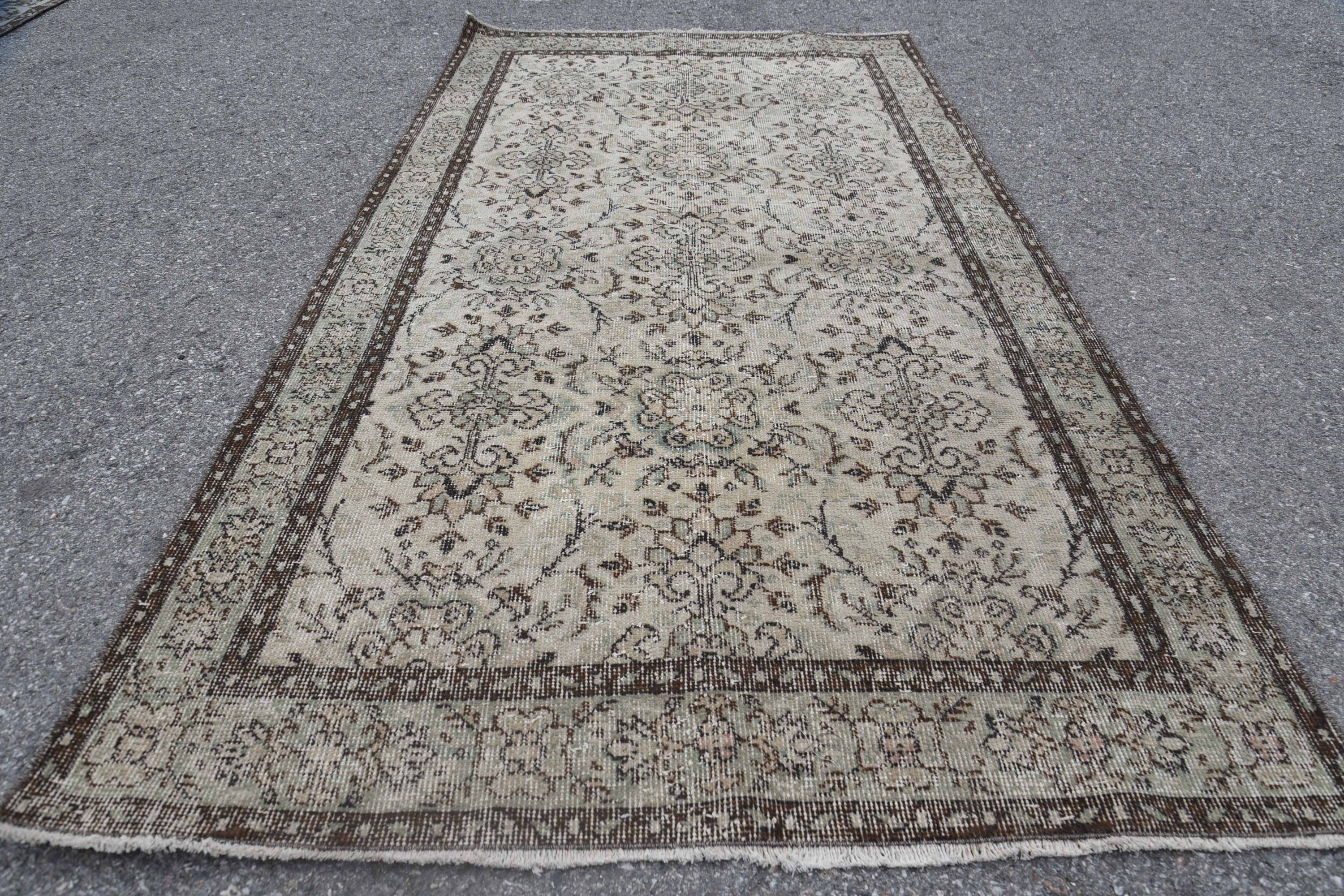 Living Room Rug, Floor Rug, Rugs for Bedroom, Bedroom Rug, Turkish Rug, Vintage Rug, Antique Rug, Boho Area Rug Rugs, 3.8x6.9 ft Area Rug