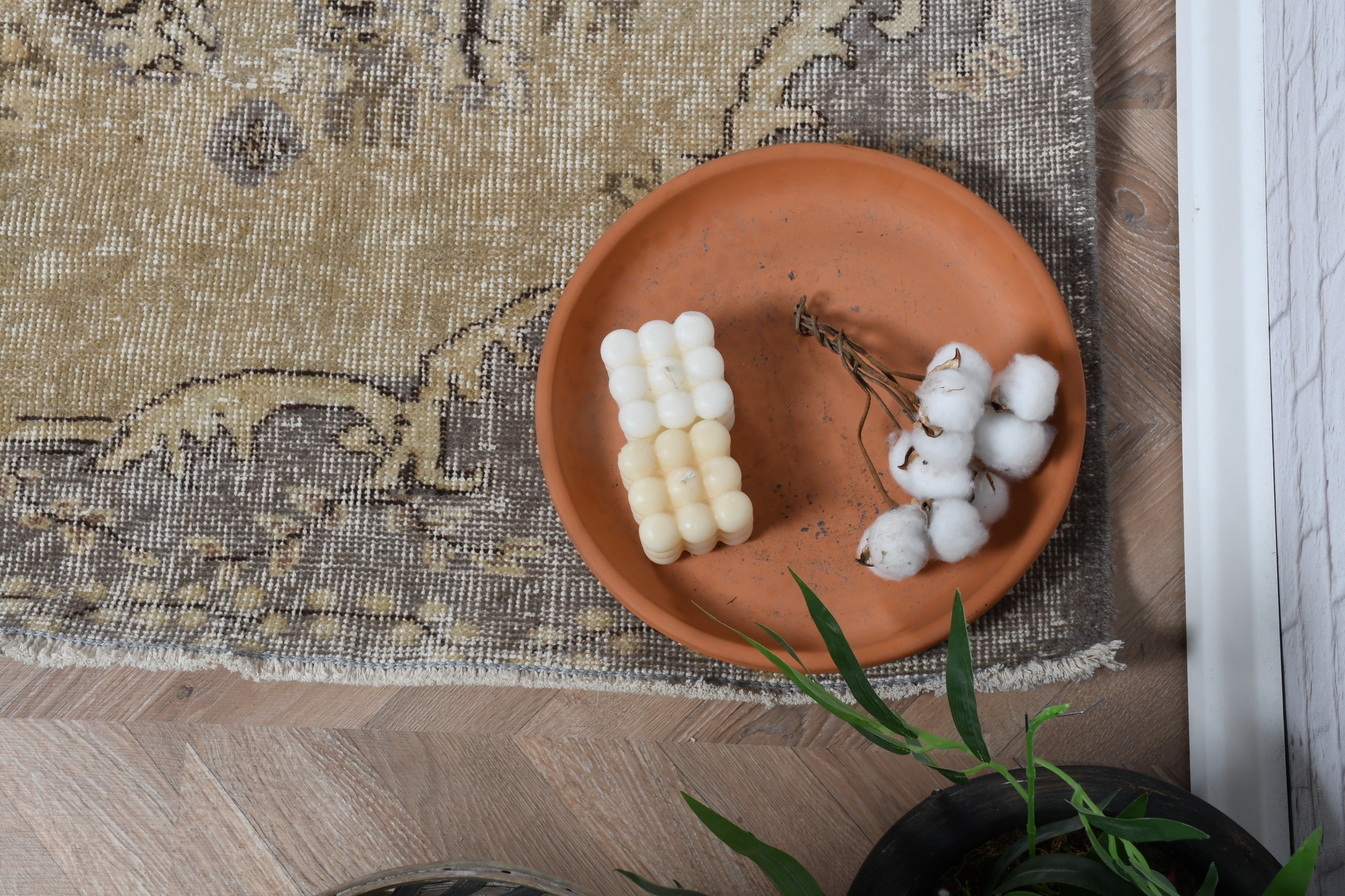 Moroccan Rugs, Geometric Rug, Turkish Rug, 5.3x9.6 ft Large Rugs, Beige Oushak Rugs, Bedroom Rug, Vintage Rug, Large Vintage Rugs