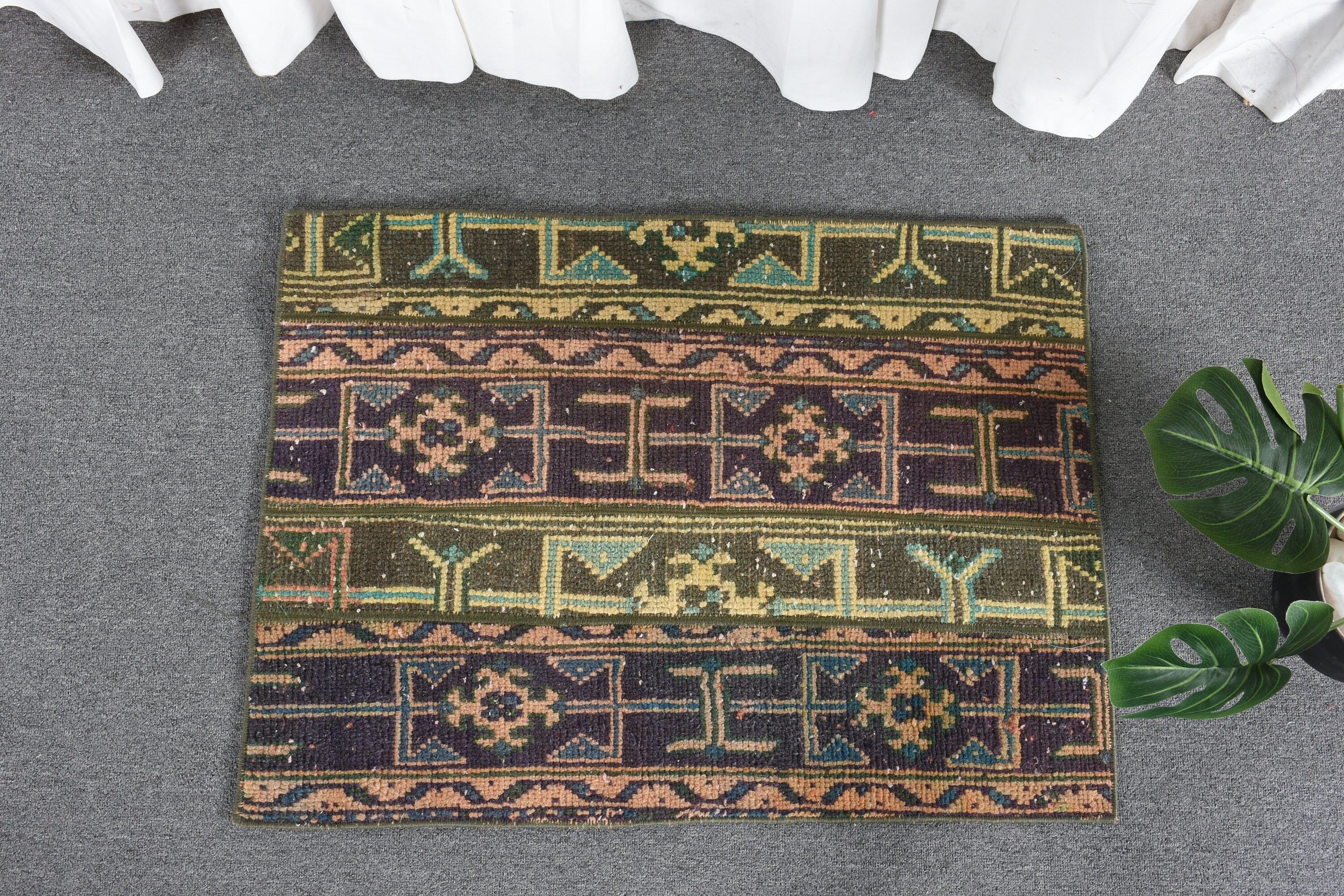 Banyo Halıları, Yeşil Yatak Odası Halıları, Türk Halısı, Eskitme Halı, Çocuk Halısı, 2x2.7 ft Küçük Halılar, Mutfak Halısı, Vintage Halılar