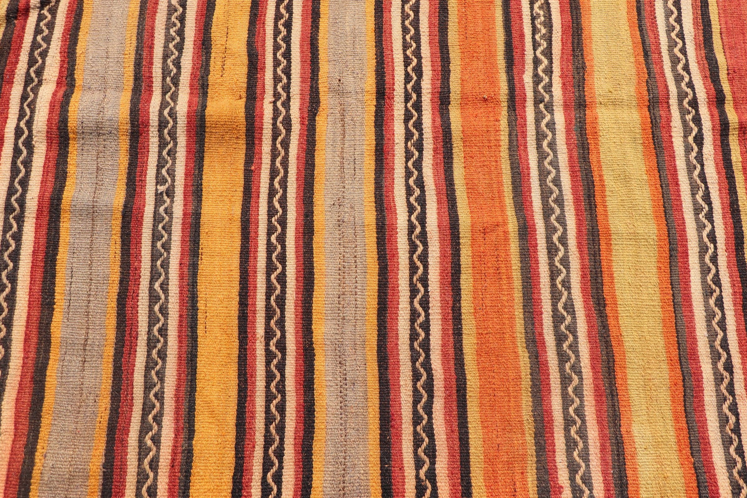 Türk Halısı, Havalı Halılar, Vintage Halı, Merdiven Halıları, Kilim, 4,6x13,1 ft Runner Halısı, Soluk Halı, Turuncu Yün Halı, Anadolu Halıları, Merdiven Halıları