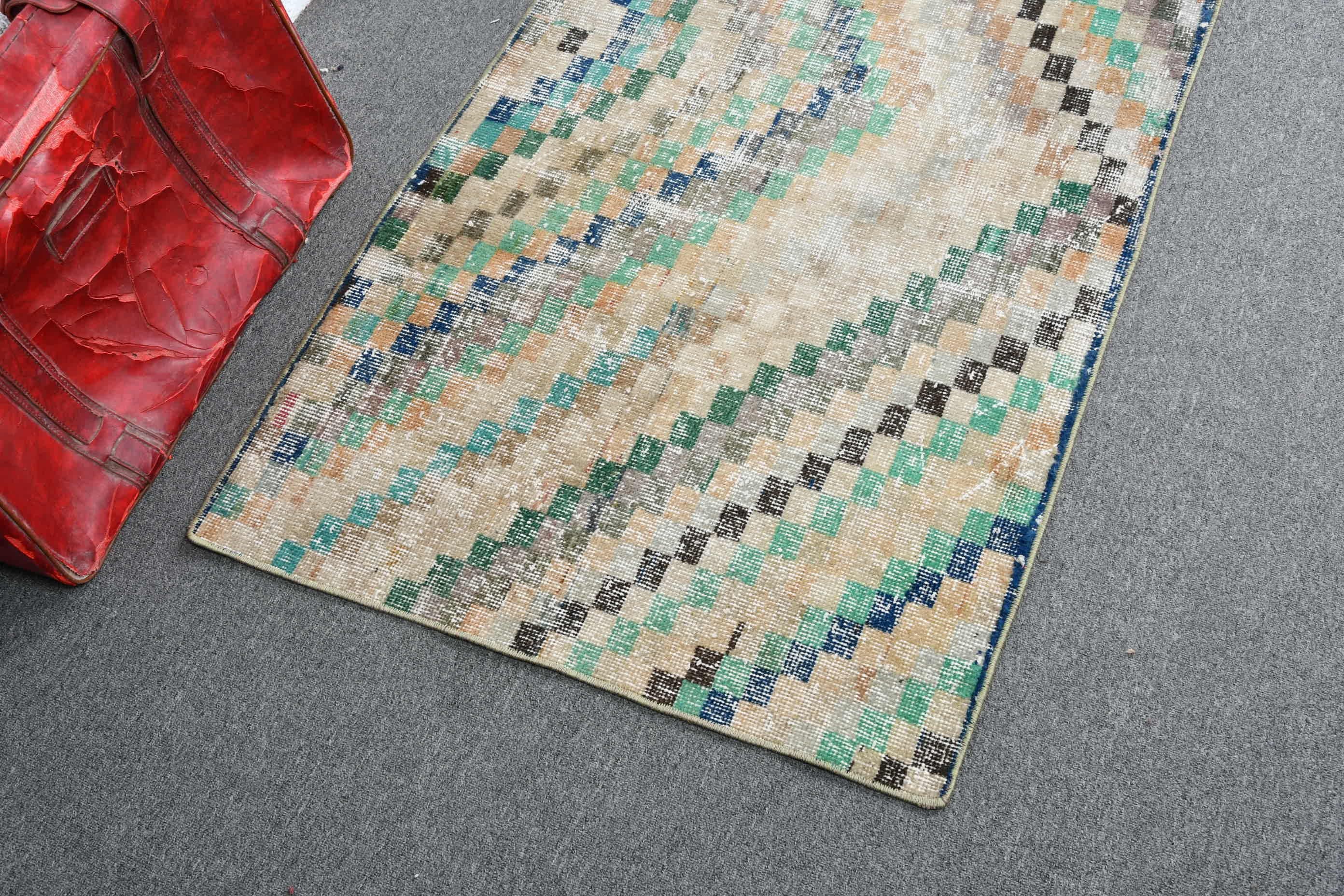Kitchen Rugs, Pale Rug, Bronze Oushak Rug, Vintage Rugs, Antique Rugs, Entry Rugs, Turkish Rugs, 2.8x5.3 ft Small Rug, Bedroom Rugs